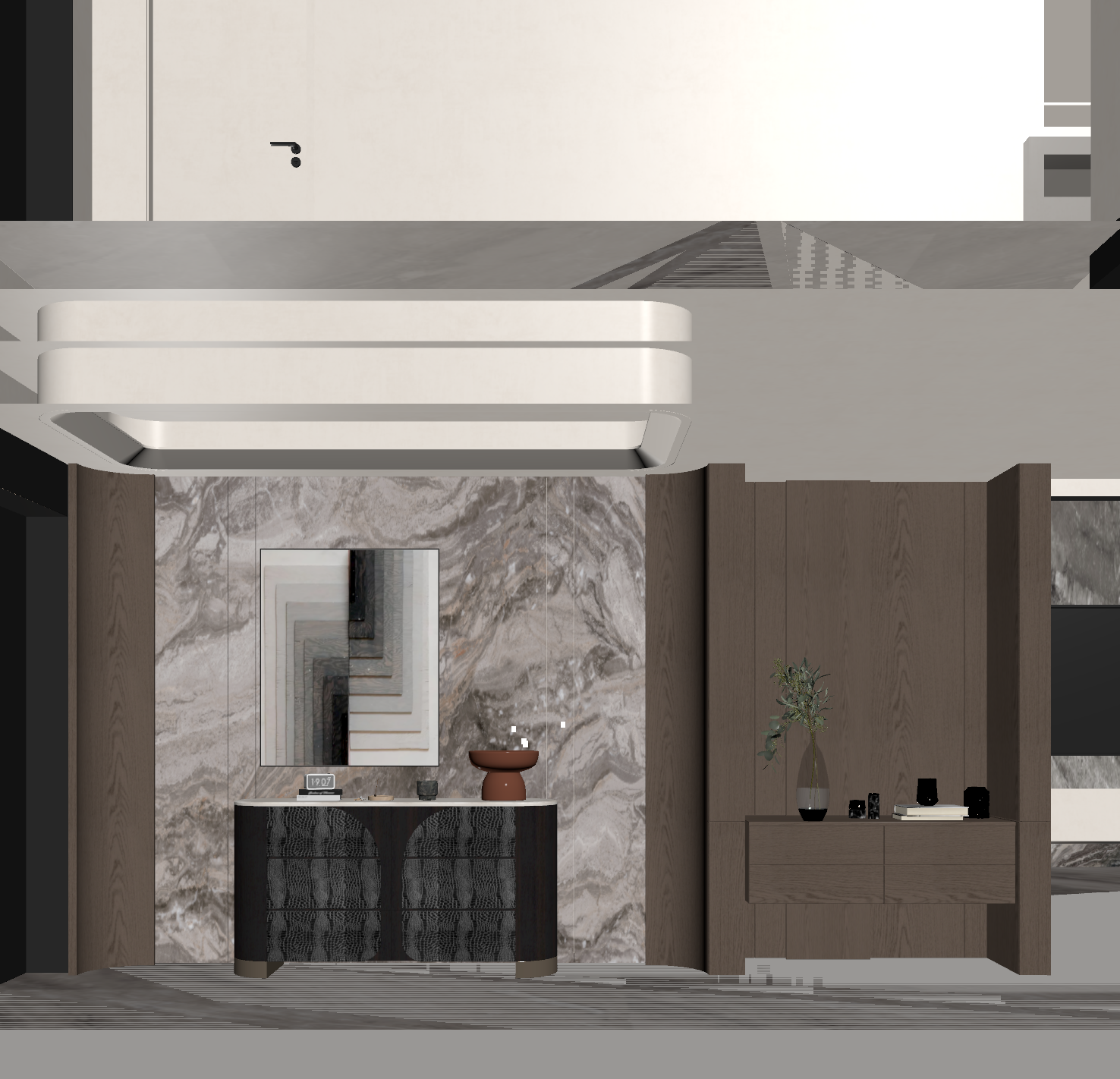 现代玄关3D模型下载【ID:1221669471】