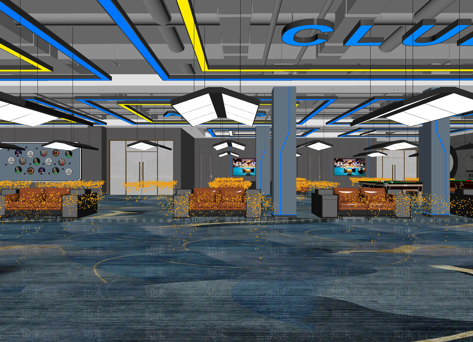 现代电竞房3D模型下载【ID:1214059488】