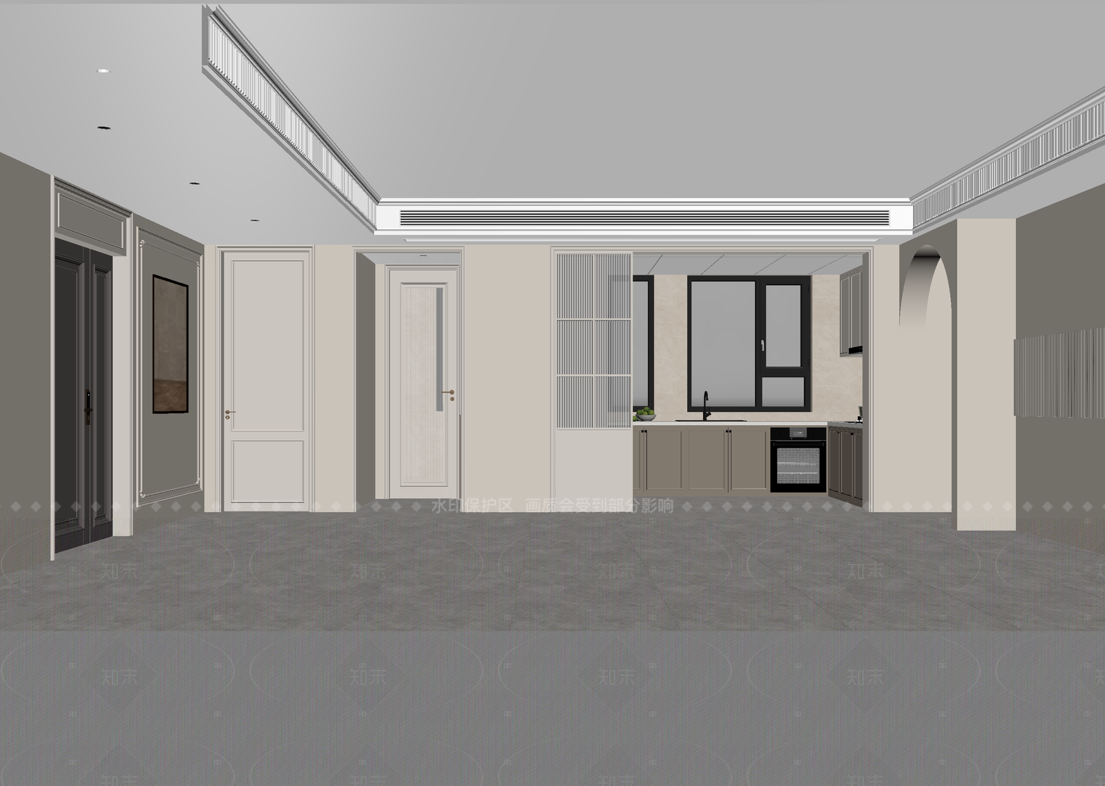 法式玄关3D模型下载【ID:1214572906】