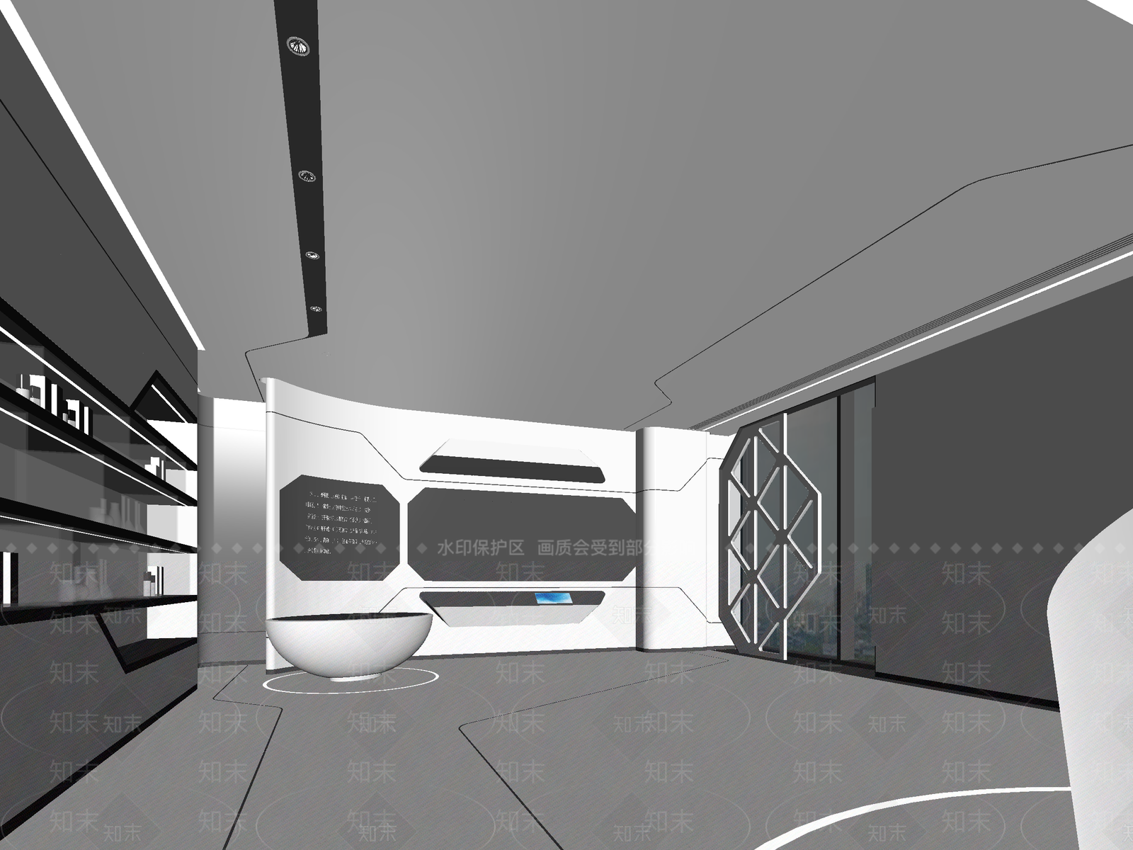 接待室3D模型下载【ID:1214006809】