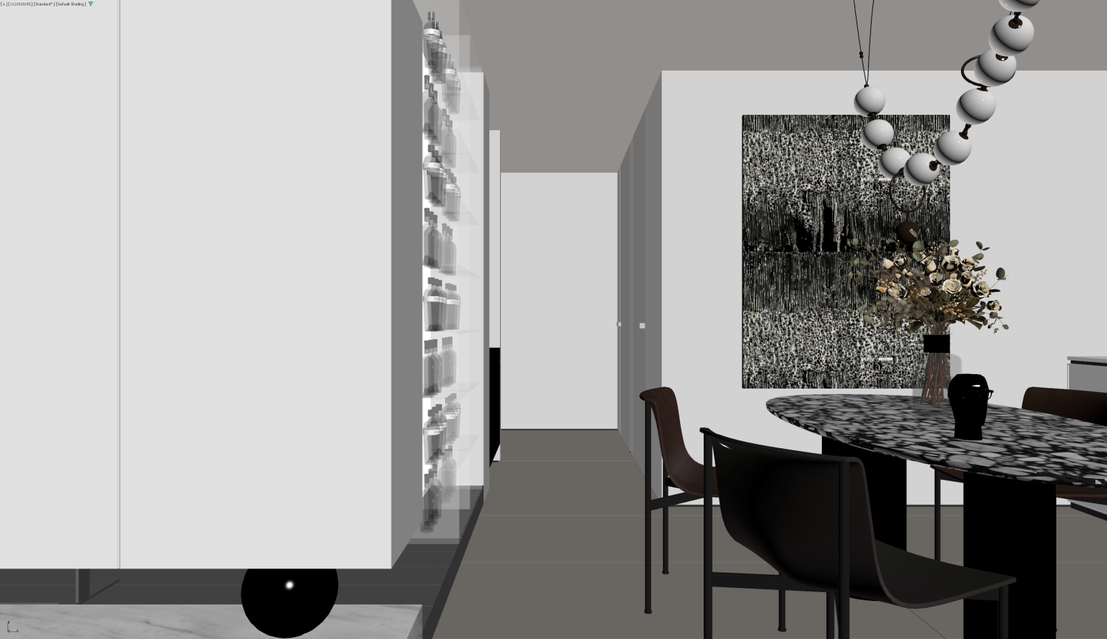 现代家居餐厅3D模型下载【ID:1221952022】