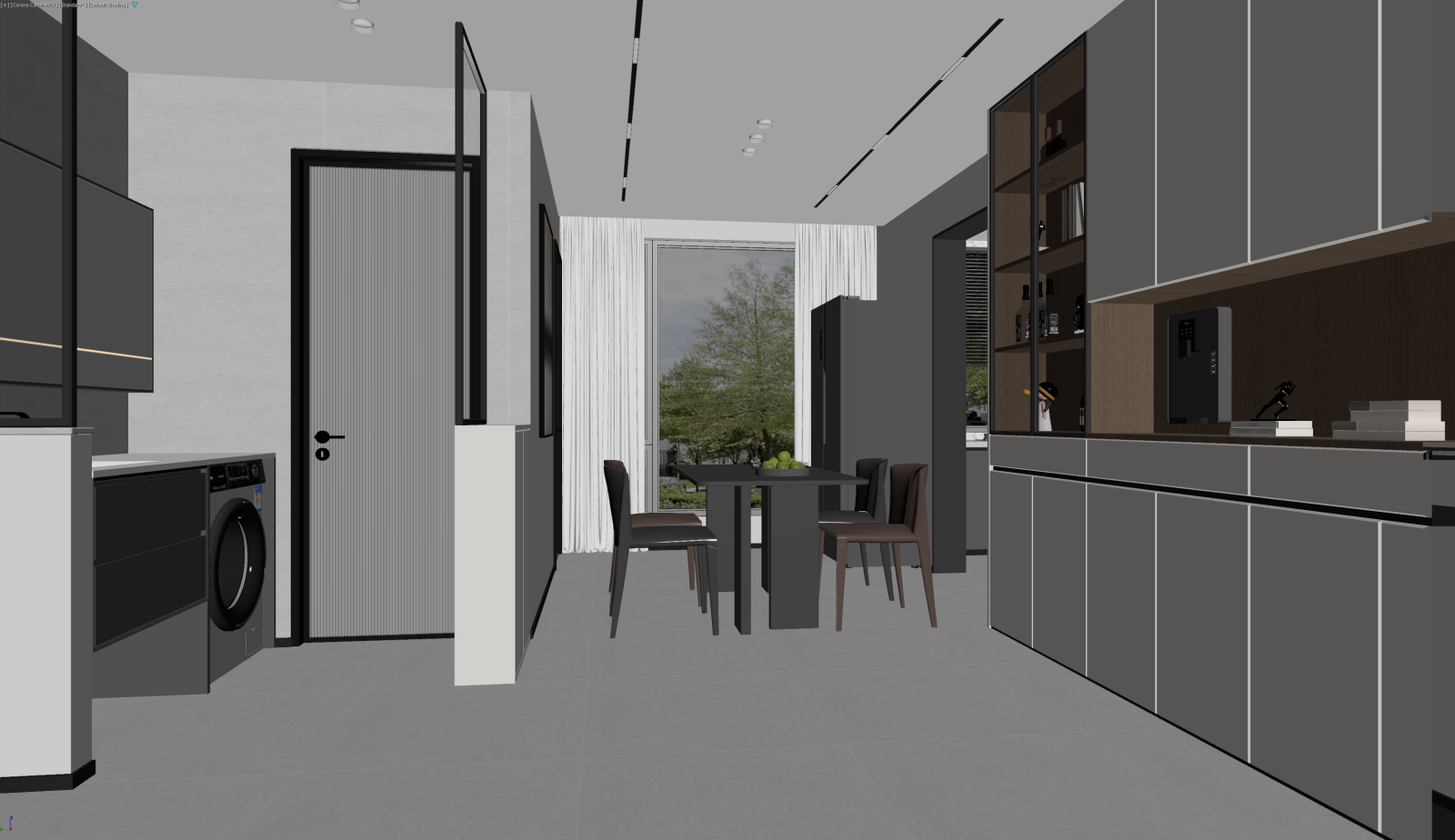 现代家居餐厅3D模型下载【ID:1221506423】