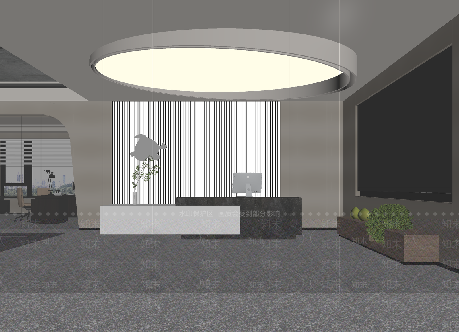 现代接待室3D模型下载【ID:1214174174】