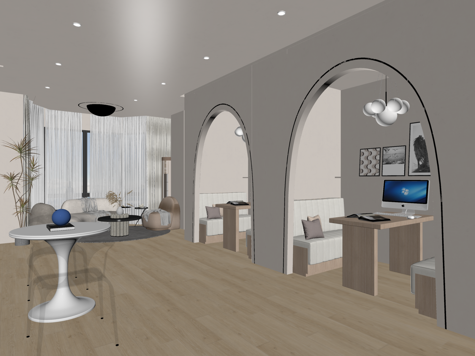 侘寂客餐厅3D模型下载【ID:1221824845】