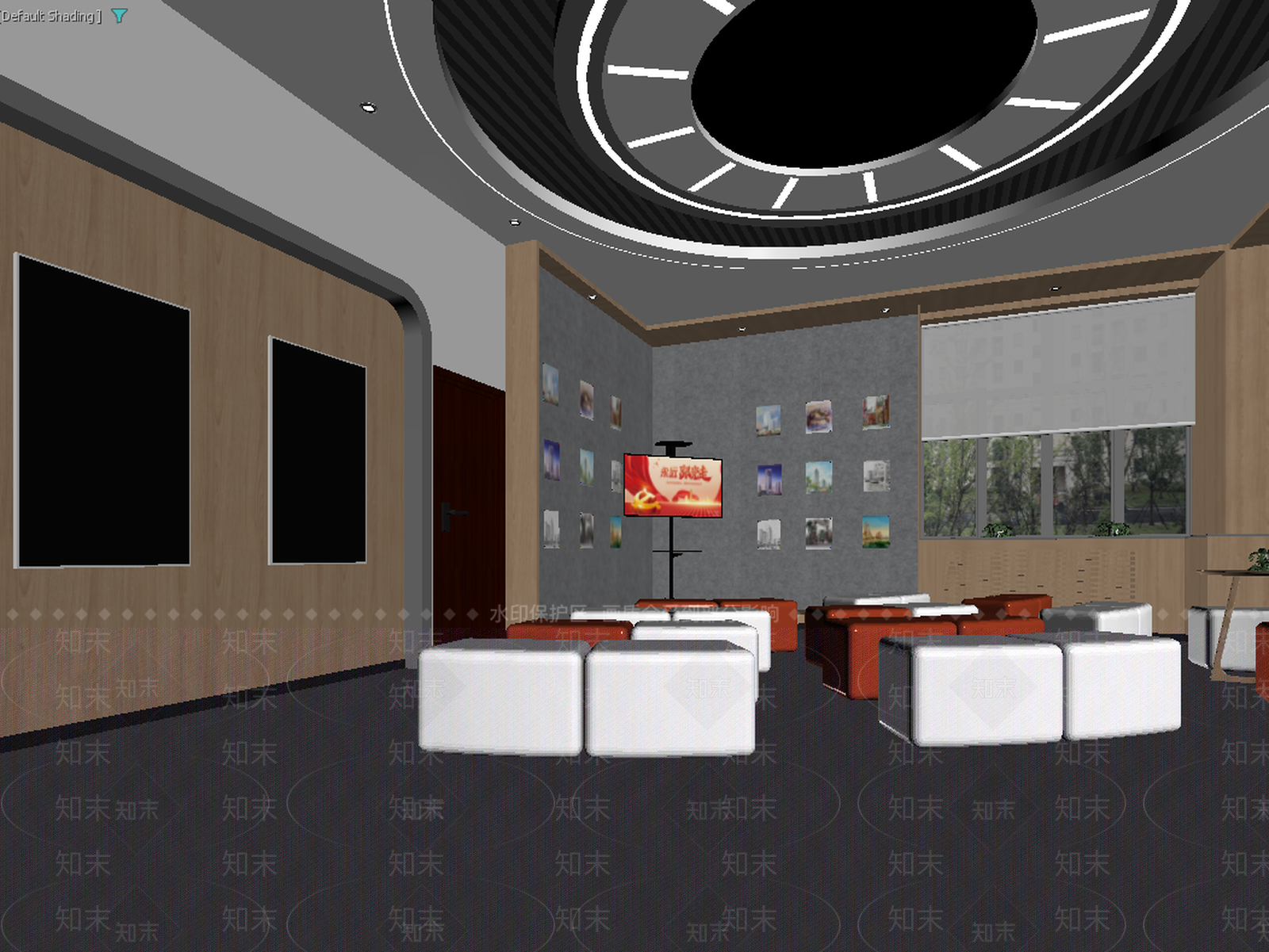 现代接待室3D模型下载【ID:1213915002】