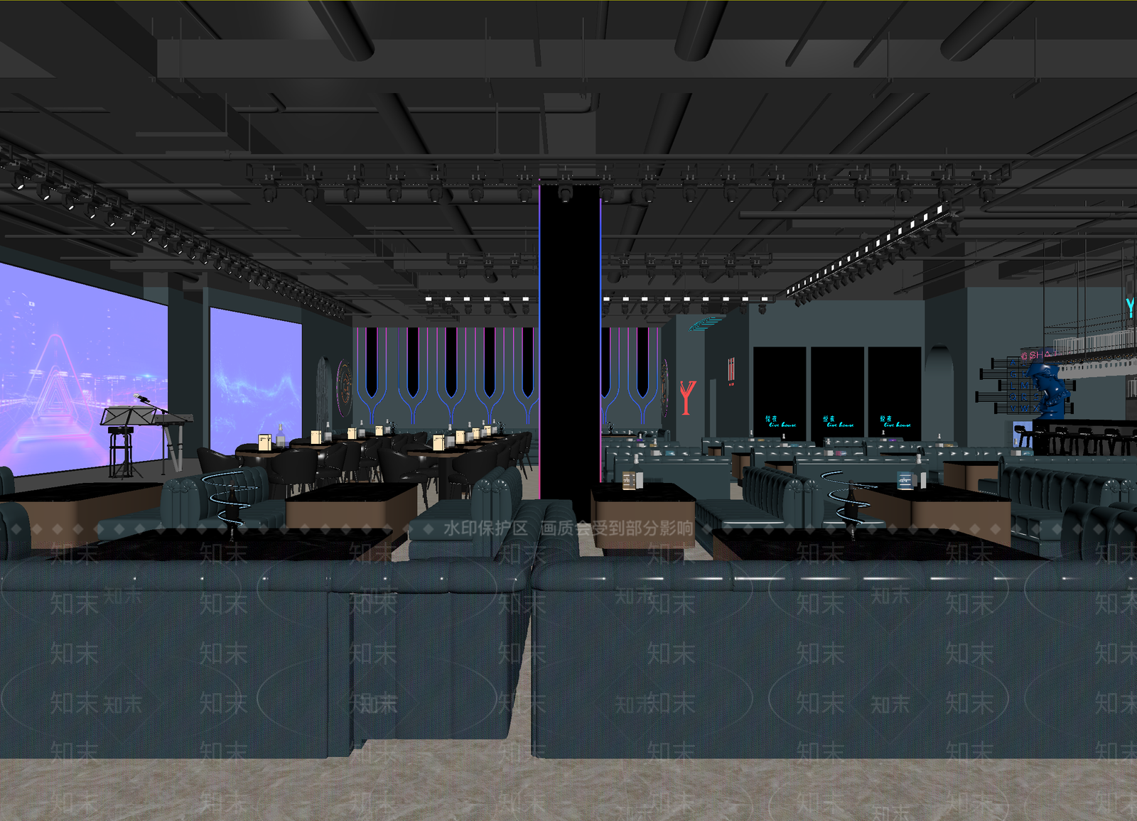 现代酒吧3D模型下载【ID:1214116127】