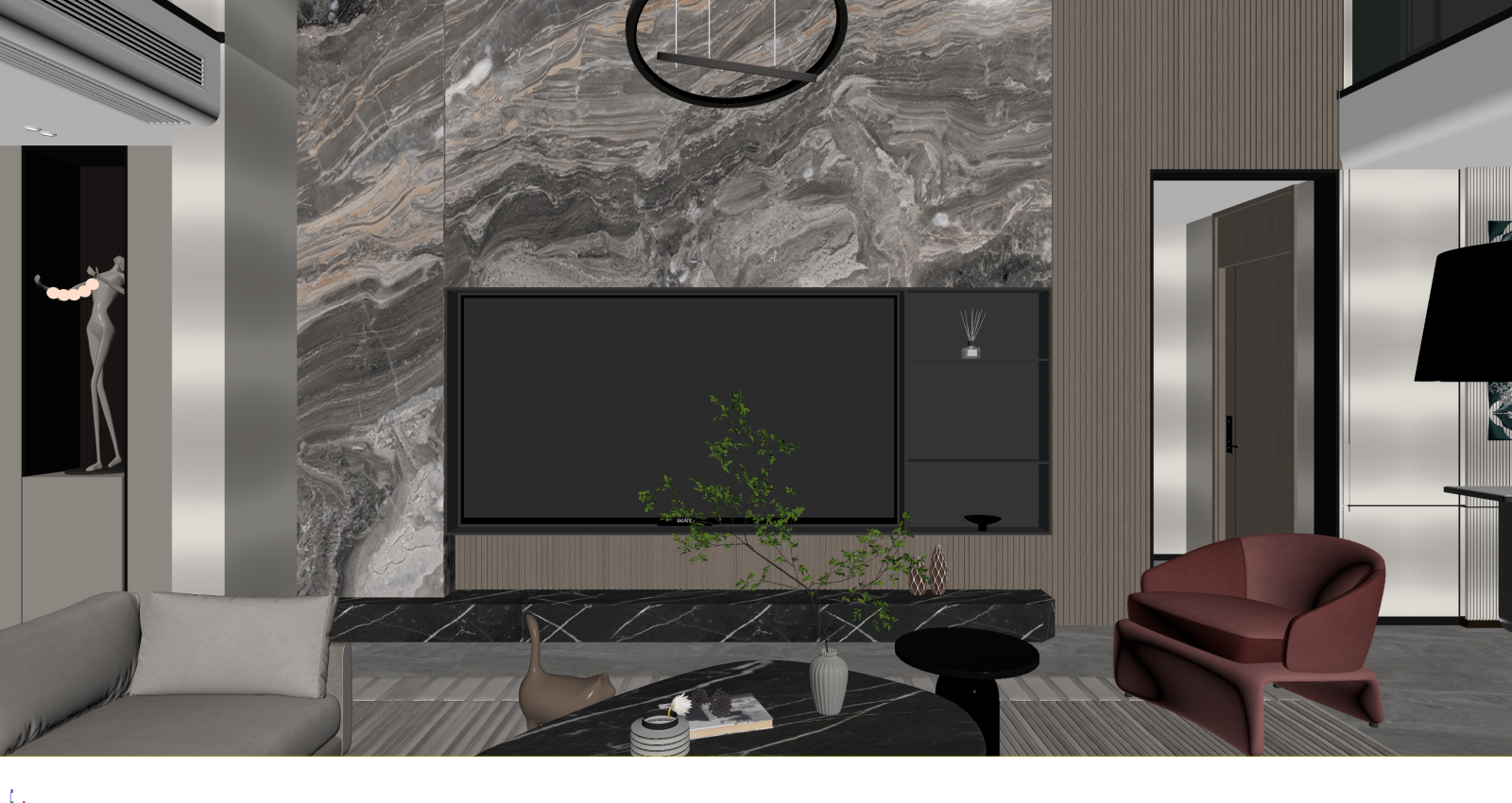 现代家居客厅3D模型下载【ID:1221735209】