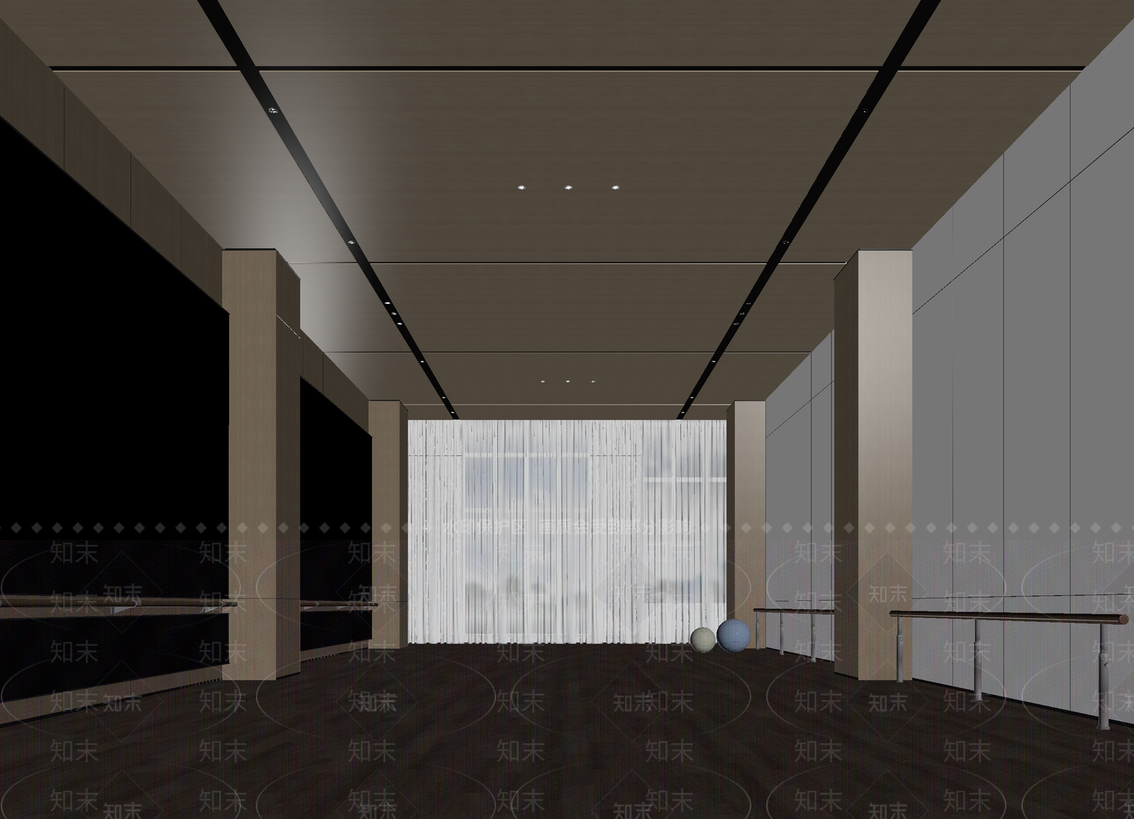 现代瑜伽室3D模型下载【ID:1214037293】