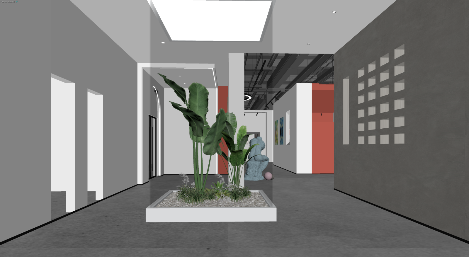 现代博物馆3D模型下载【ID:1222090707】