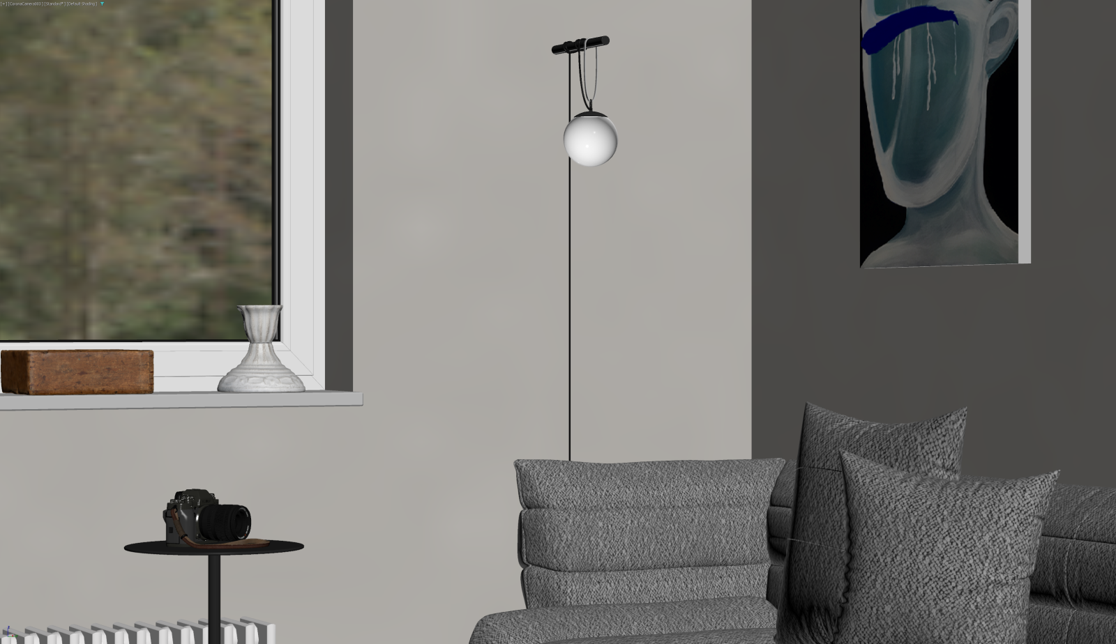 现代壁灯3D模型下载【ID:1222035120】