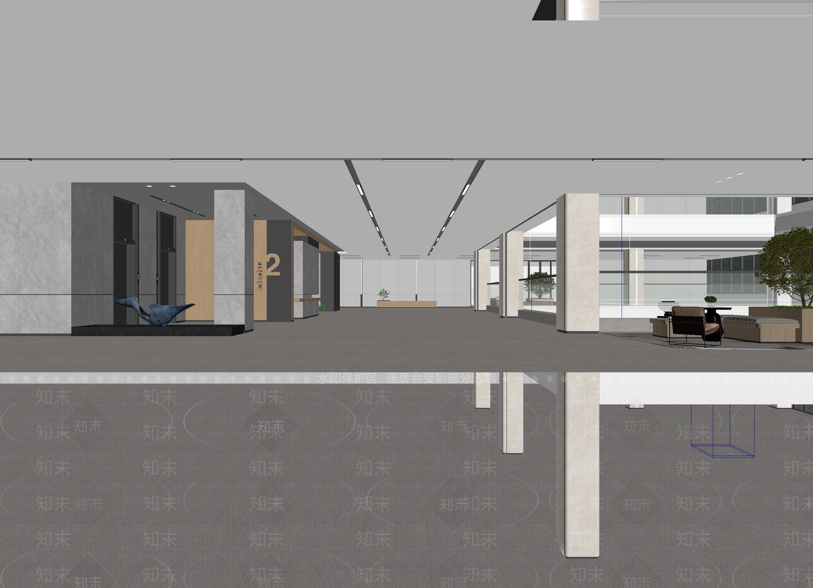现代售楼处3D模型下载【ID:1213999169】