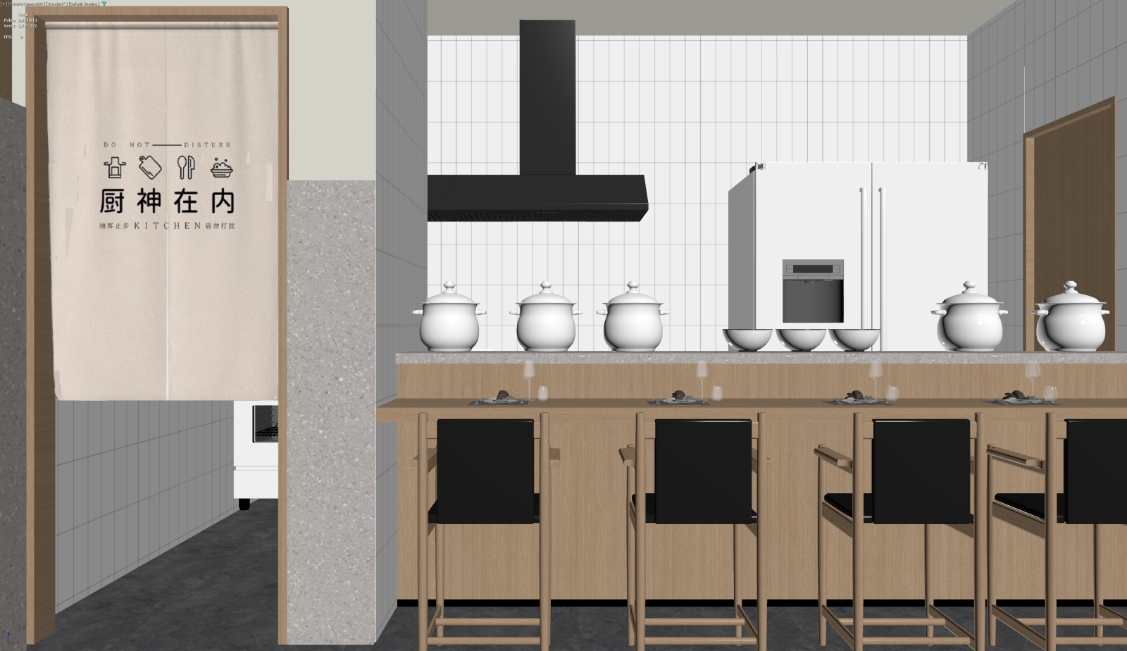 现代后厨3D模型下载【ID:1221706090】