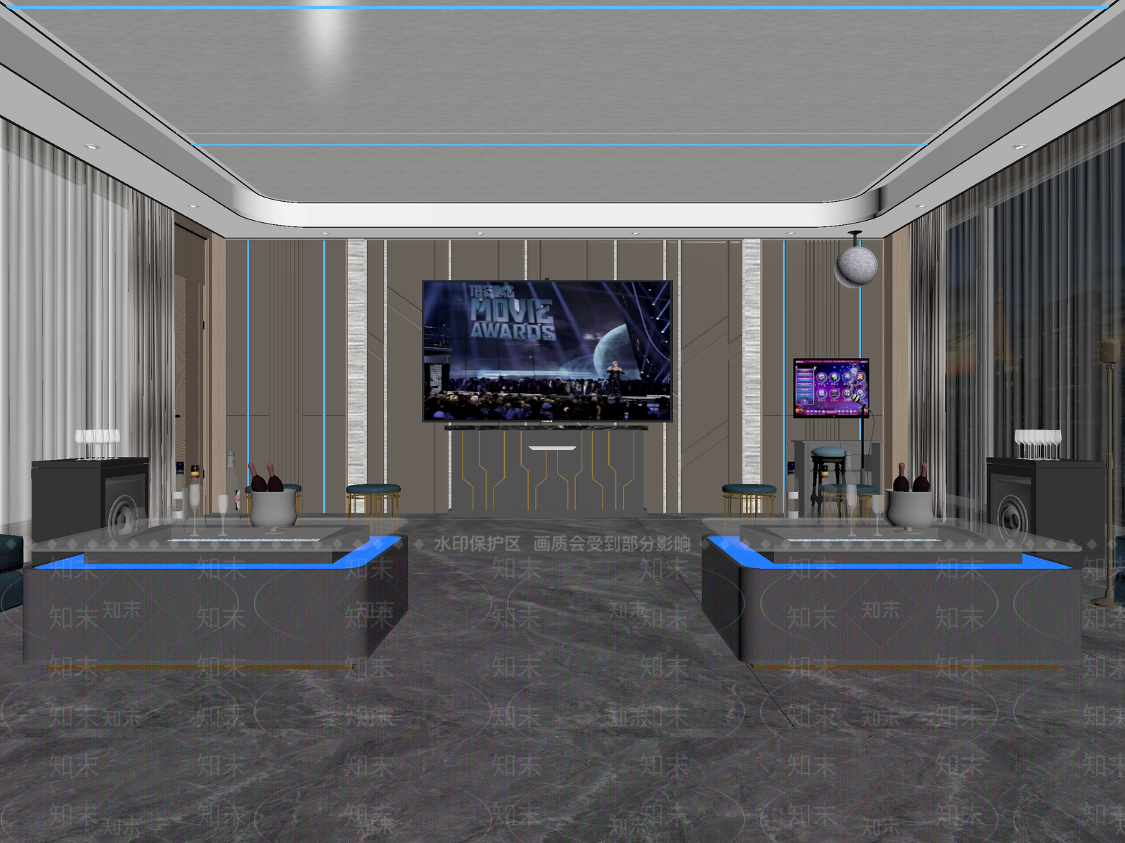 现代酒吧3D模型下载【ID:1214104333】