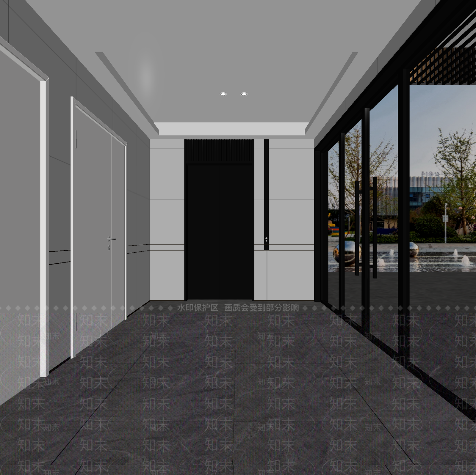 现代走廊3D模型下载【ID:1214702912】