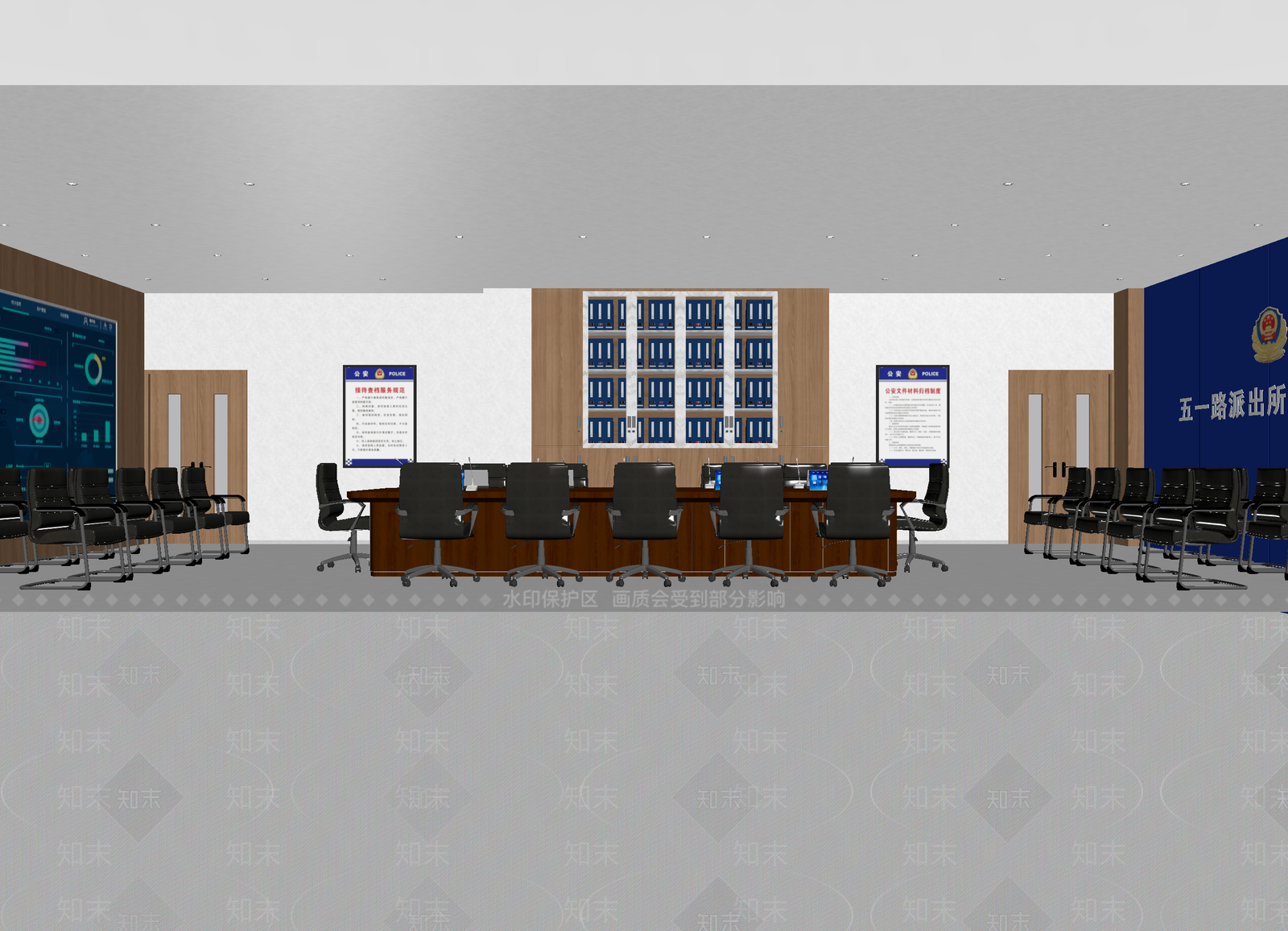 现代指挥中心3D模型下载【ID:1214290880】
