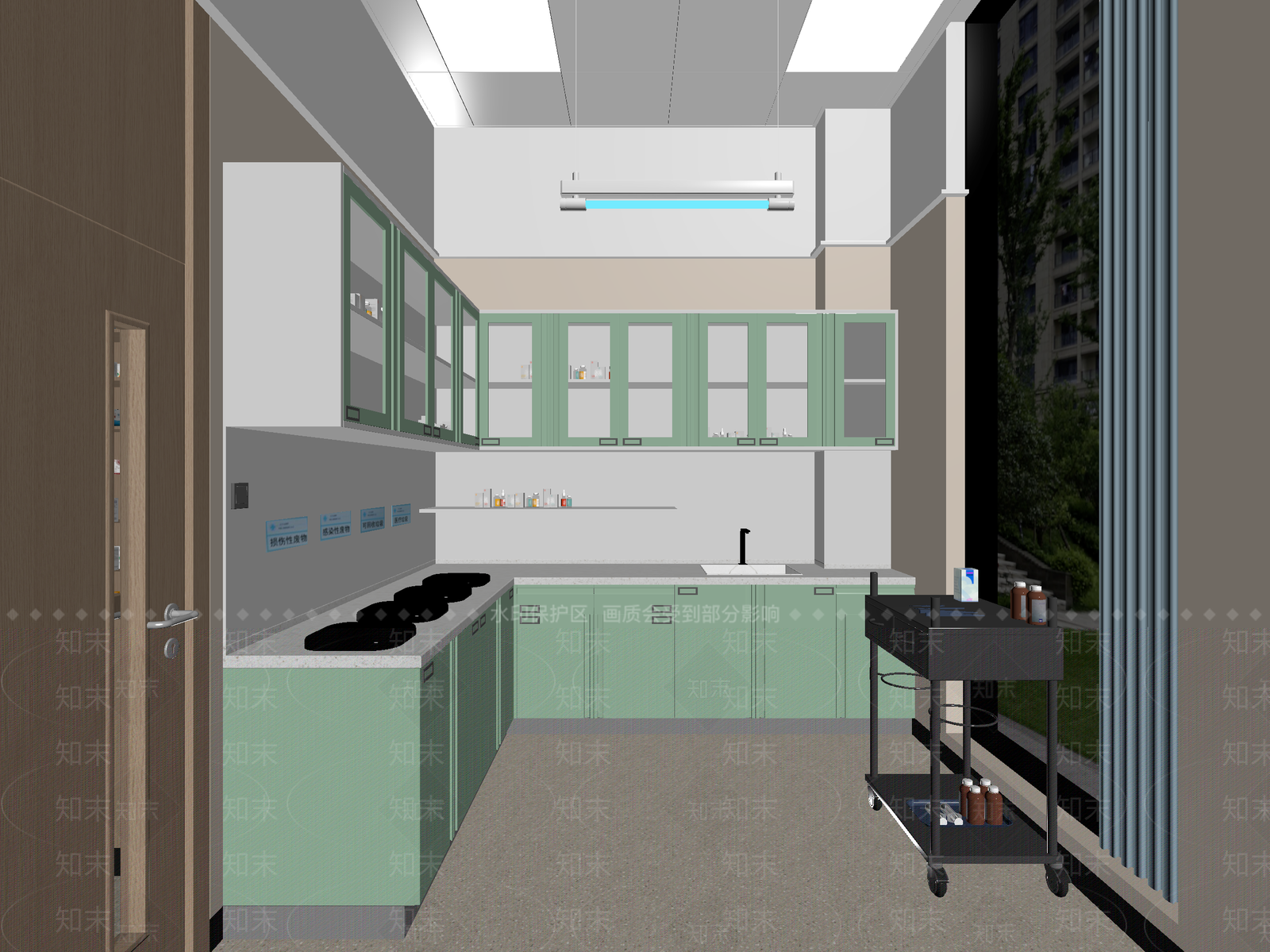 现代实验室3D模型下载【ID:1214261936】