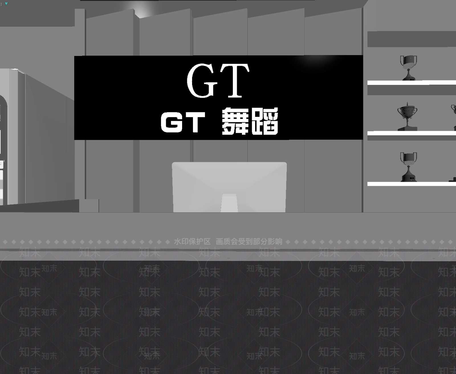 现代接待室3D模型下载【ID:1214354636】