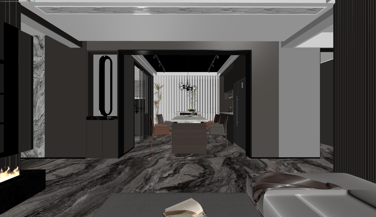 现代客餐厅3D模型下载【ID:1221735372】