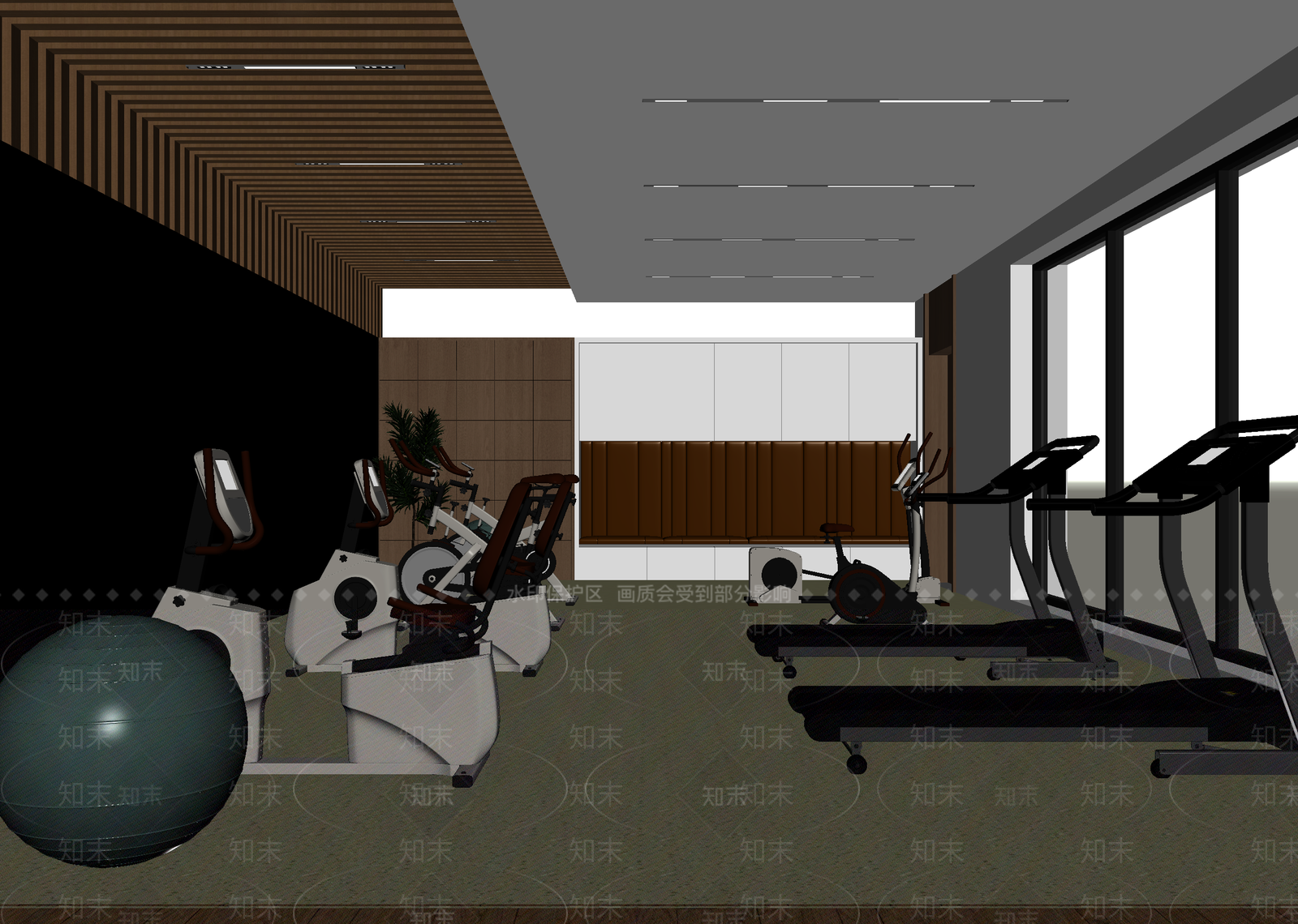 现代健身房3D模型下载【ID:1214720995】