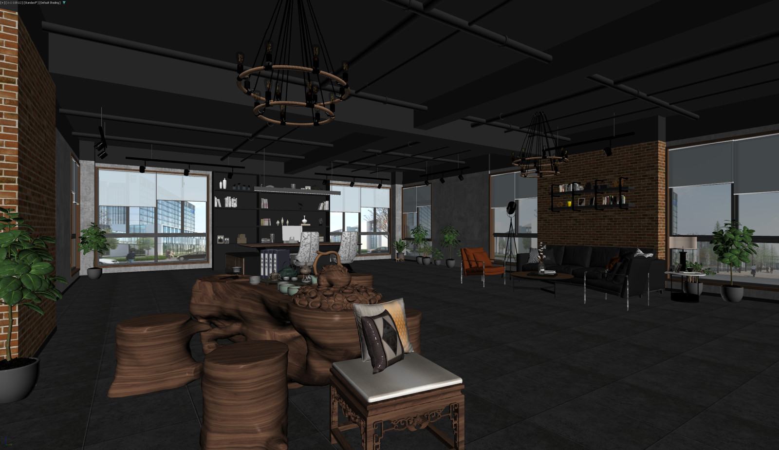 现代工作室3D模型下载【ID:1221594724】