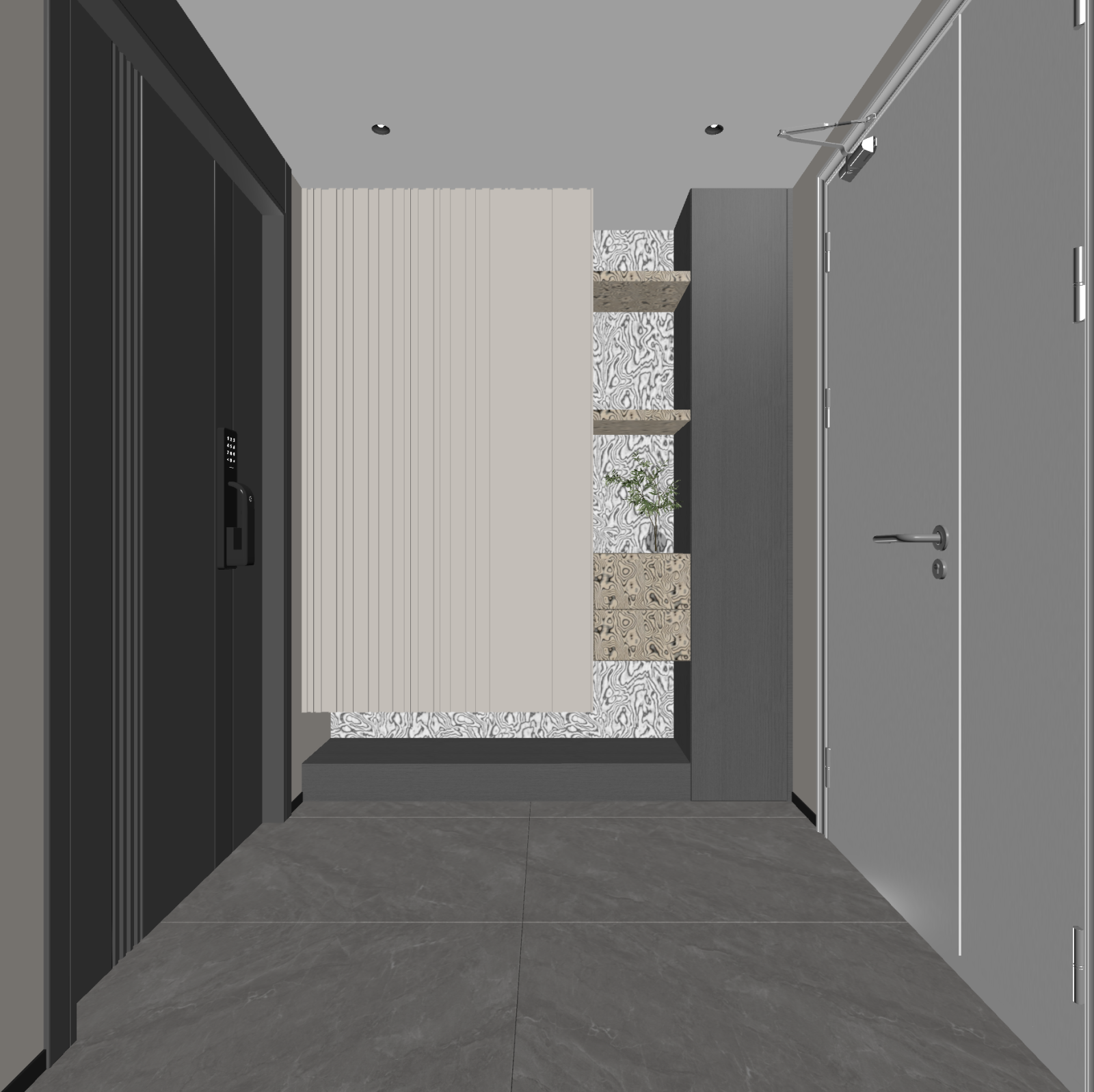 现代玄关3D模型下载【ID:1222090406】