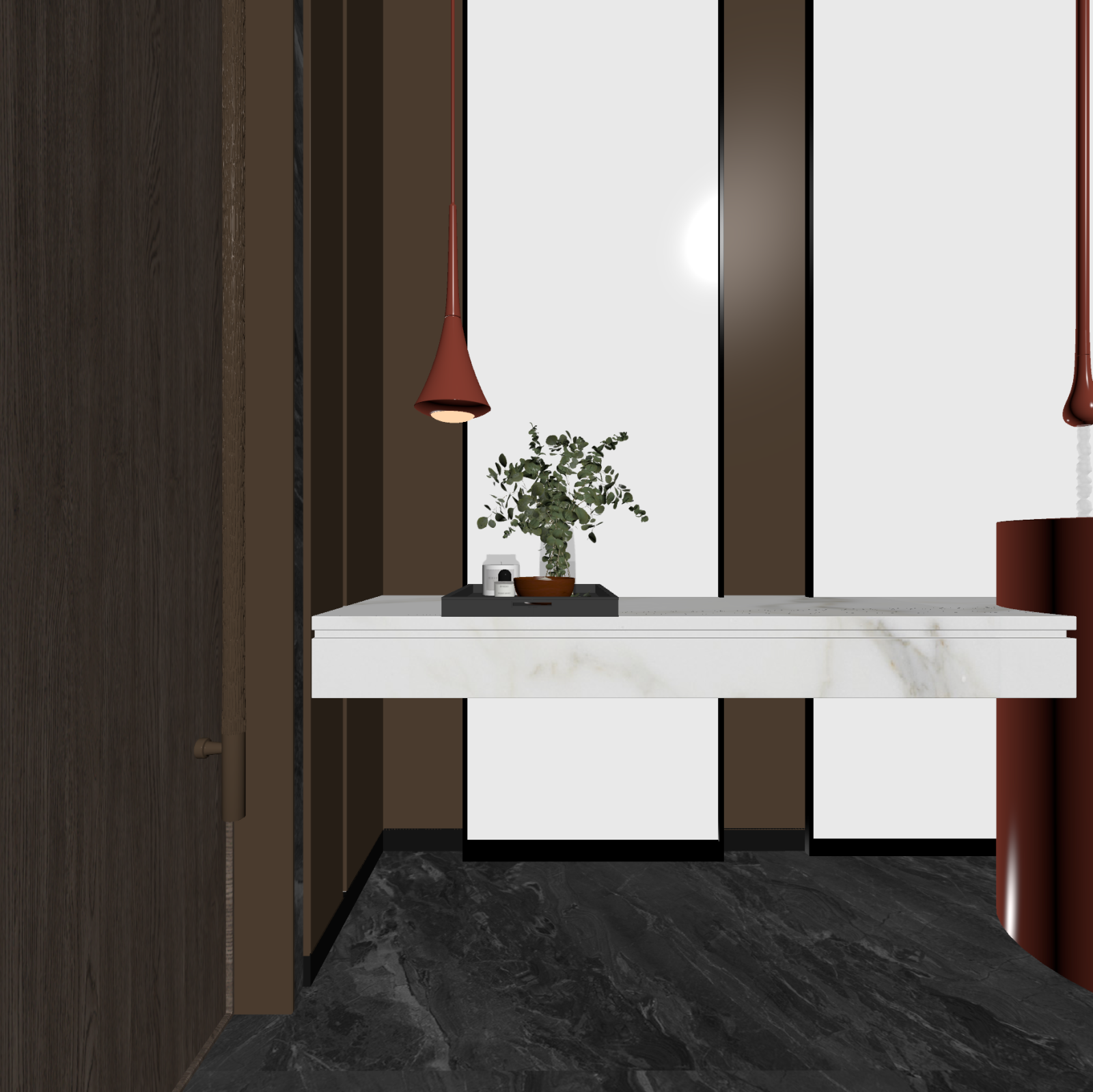 现代玄关3D模型下载【ID:1221700579】