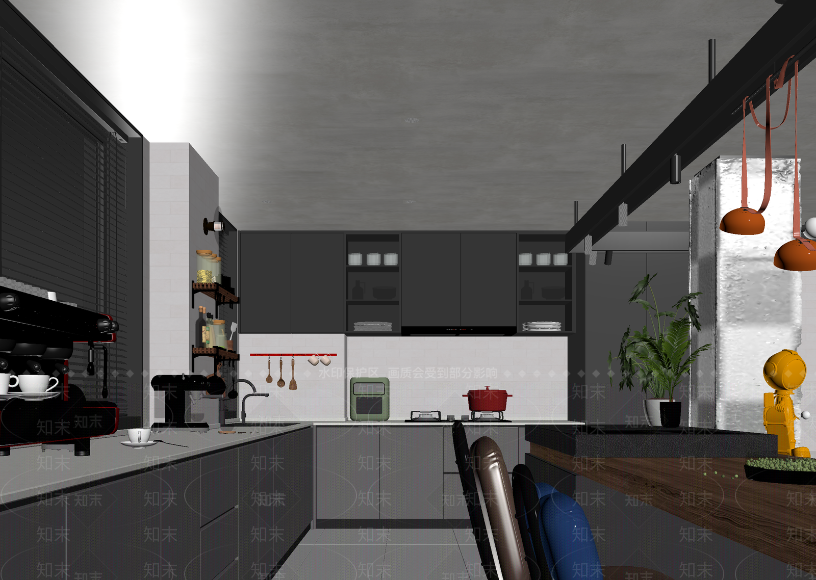 现代咖啡厅3D模型下载【ID:1215063201】