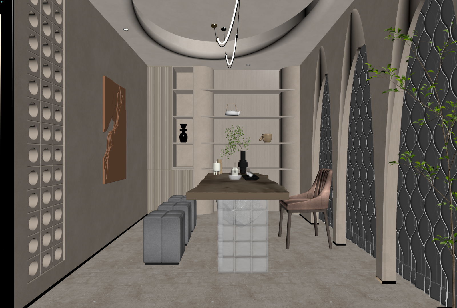 侘寂茶馆3D模型下载【ID:1222033792】