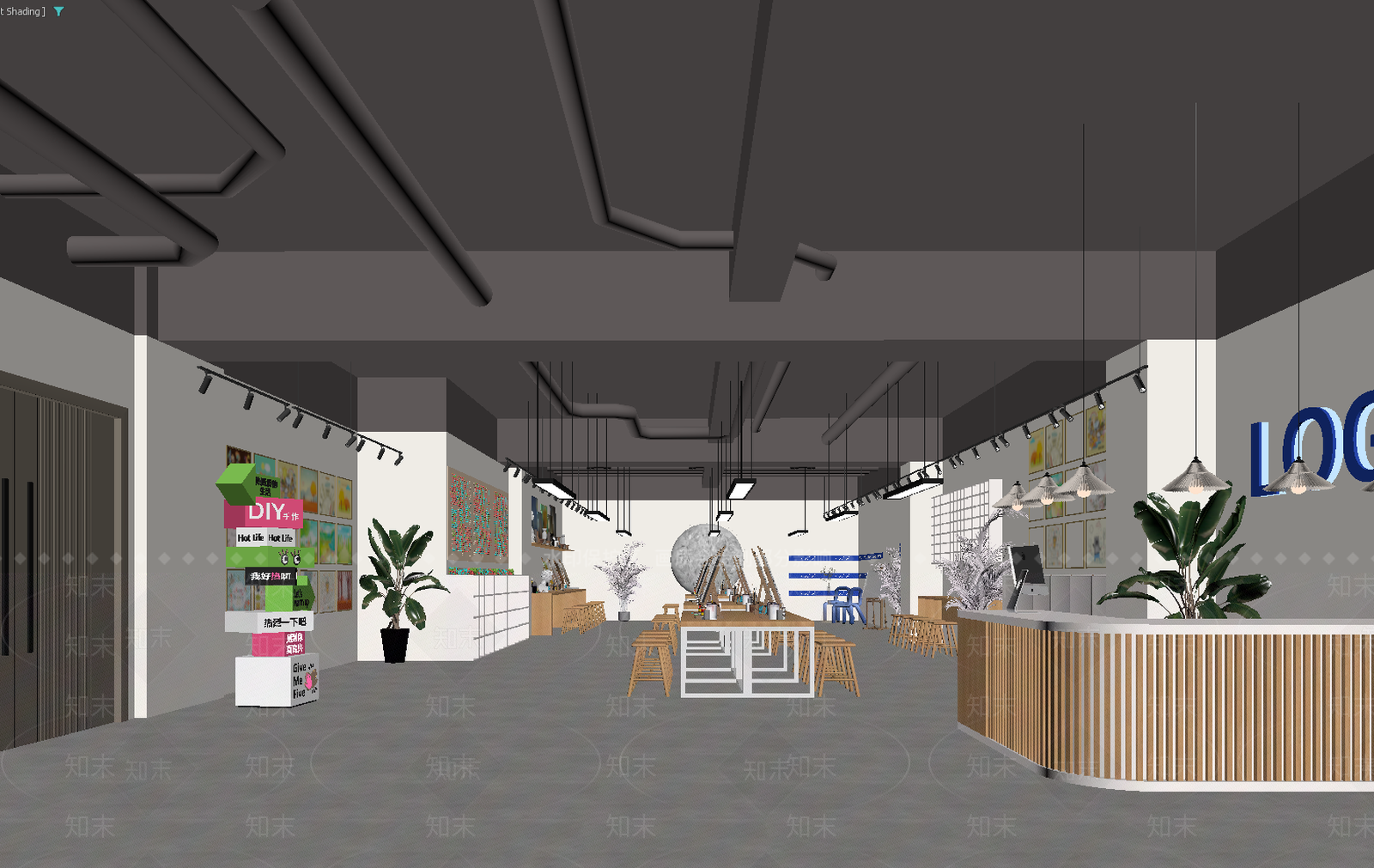 现代售楼处3D模型下载【ID:1213887158】