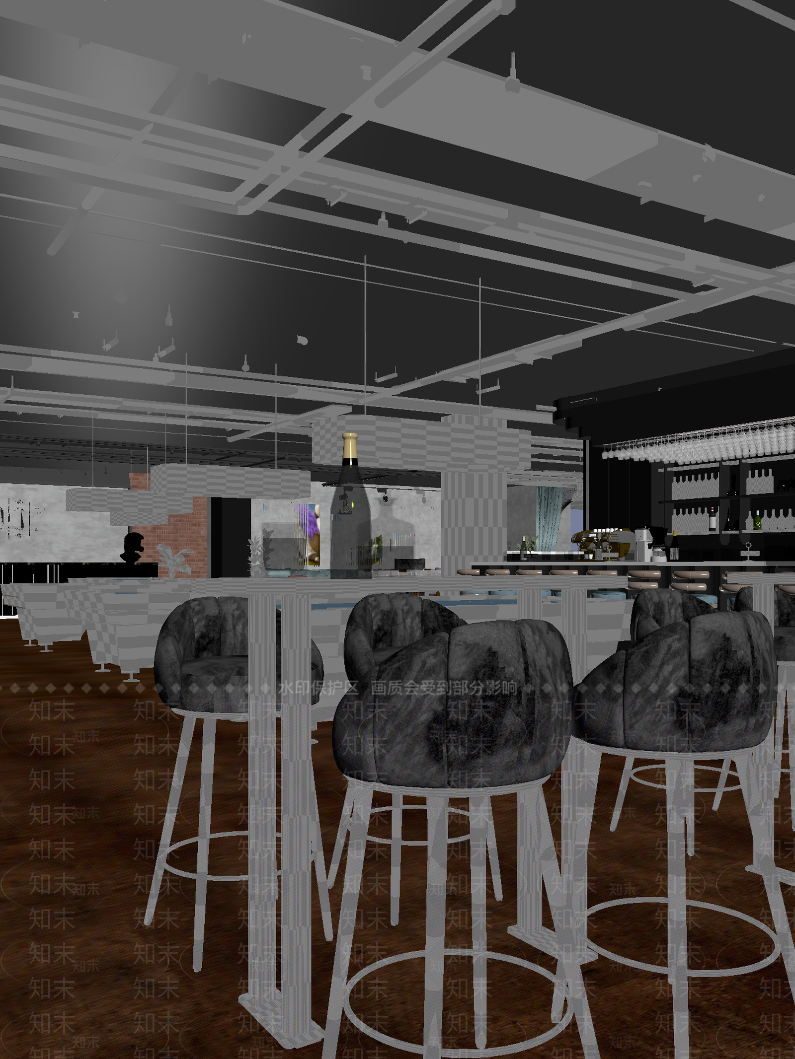 复古酒吧3D模型下载【ID:1214717286】