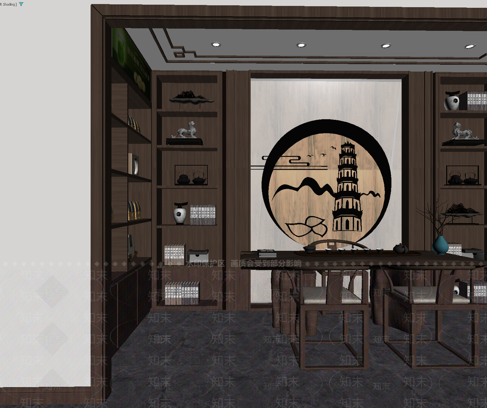 茶馆3D模型下载【ID:1213942165】
