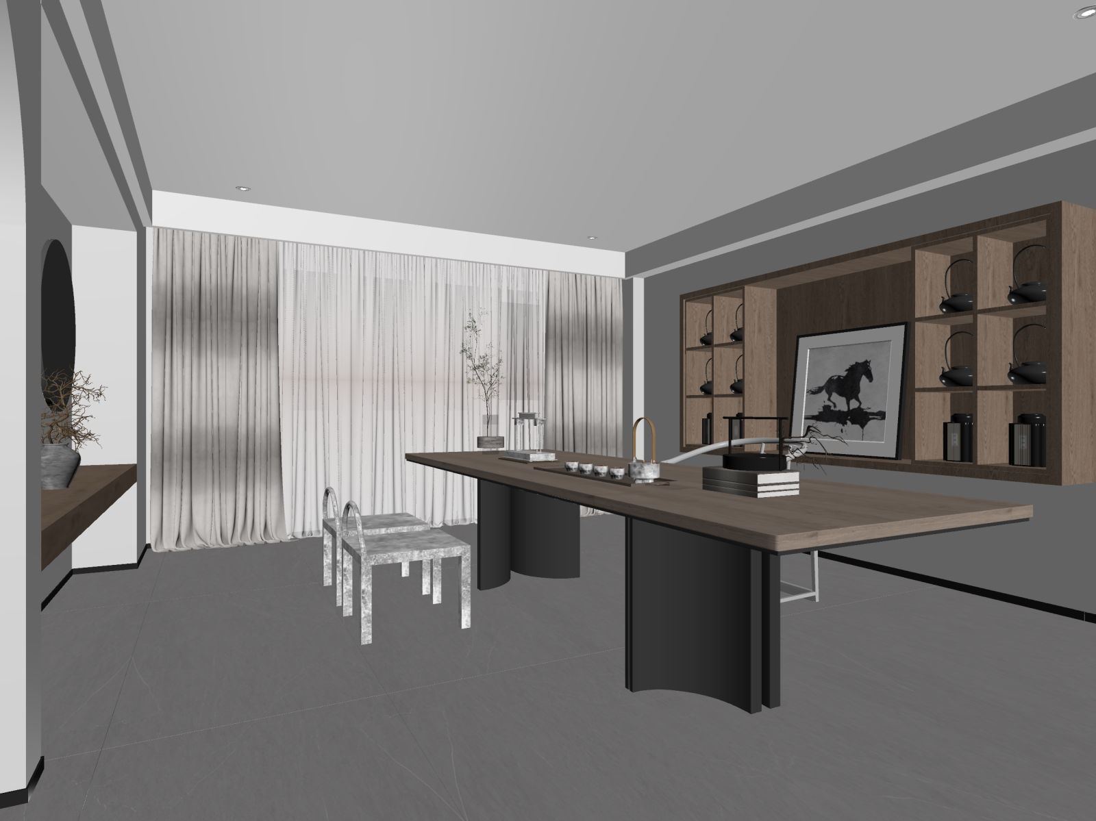 现代茶馆3D模型下载【ID:1222033838】