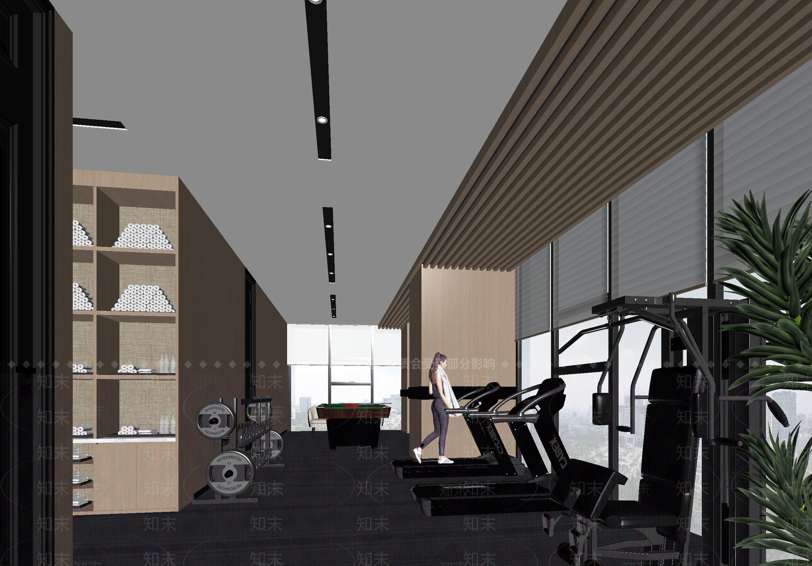健身房3D模型下载【ID:1214034498】