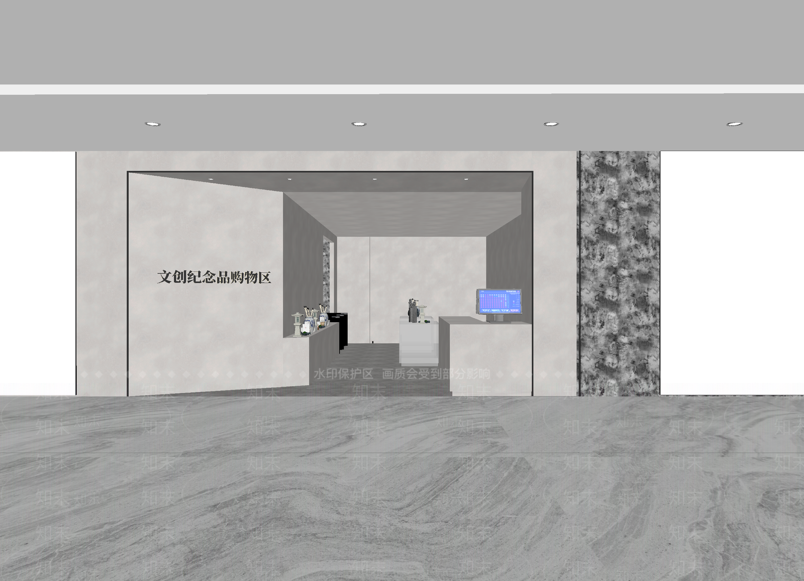 现代售楼处3D模型下载【ID:1214235248】