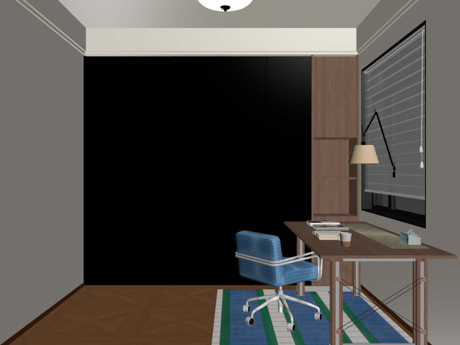 中古书房3D模型下载【ID:1221480798】