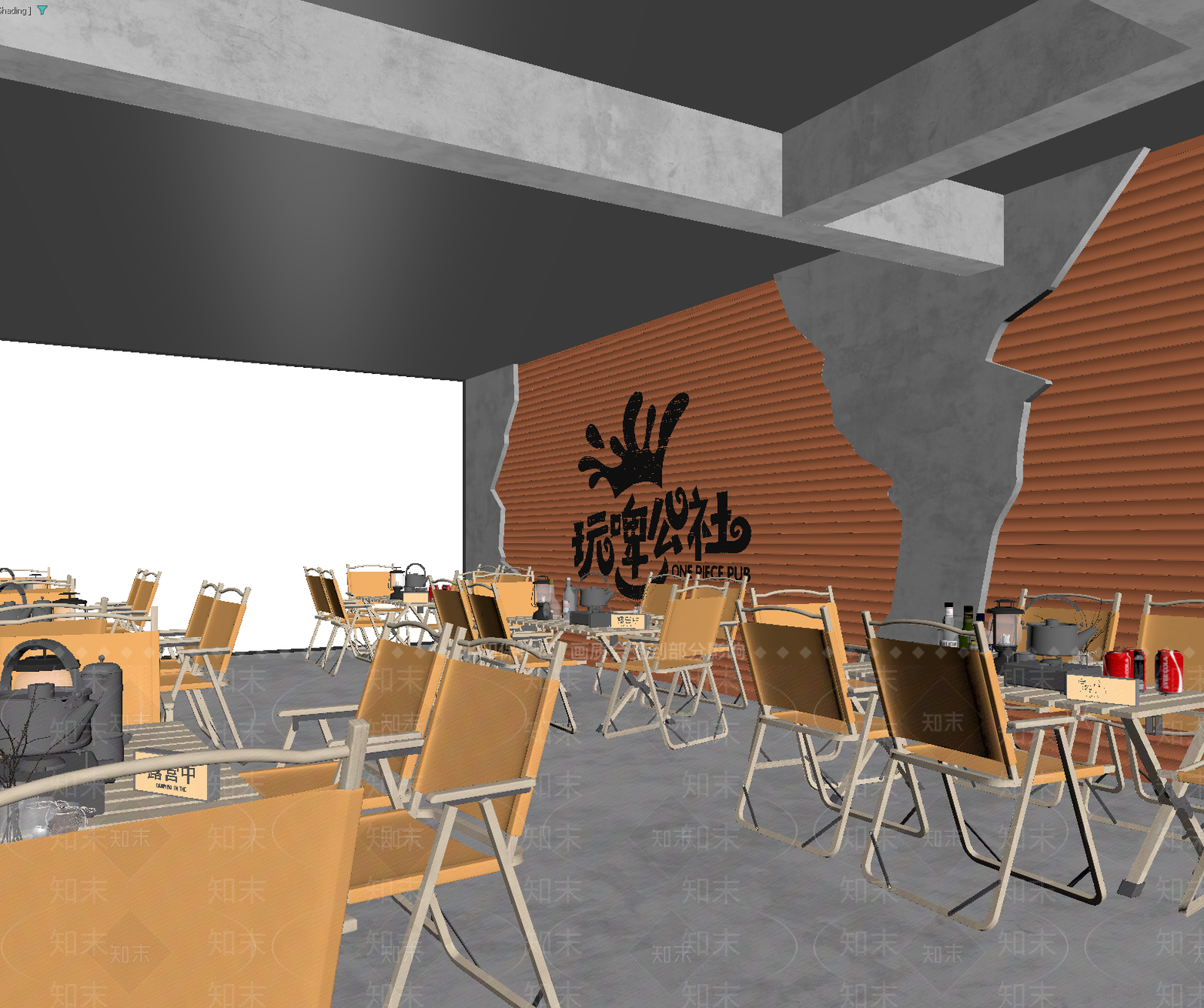 现代茶馆3D模型下载【ID:1213927419】