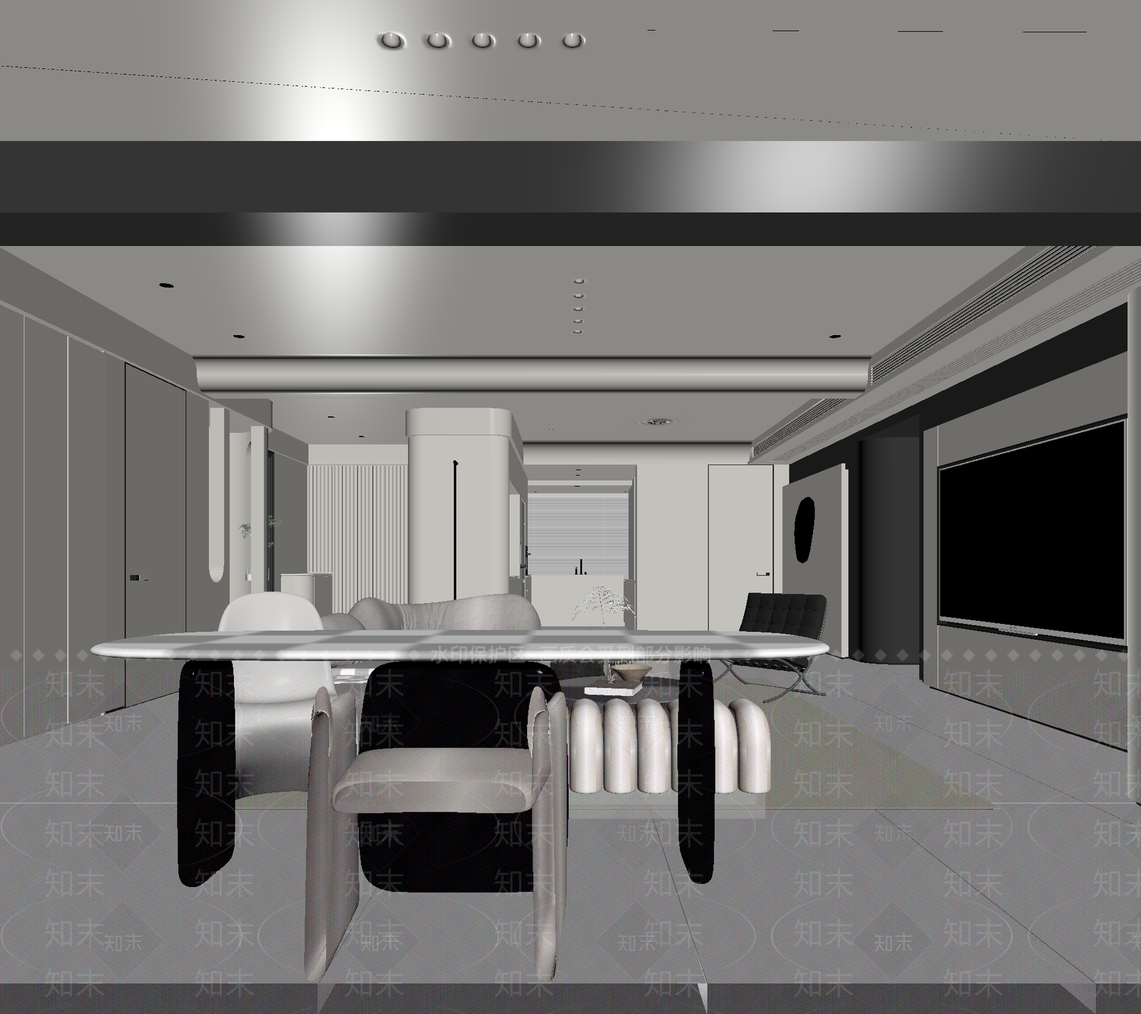 现代民宿客房3D模型下载【ID:1214759640】