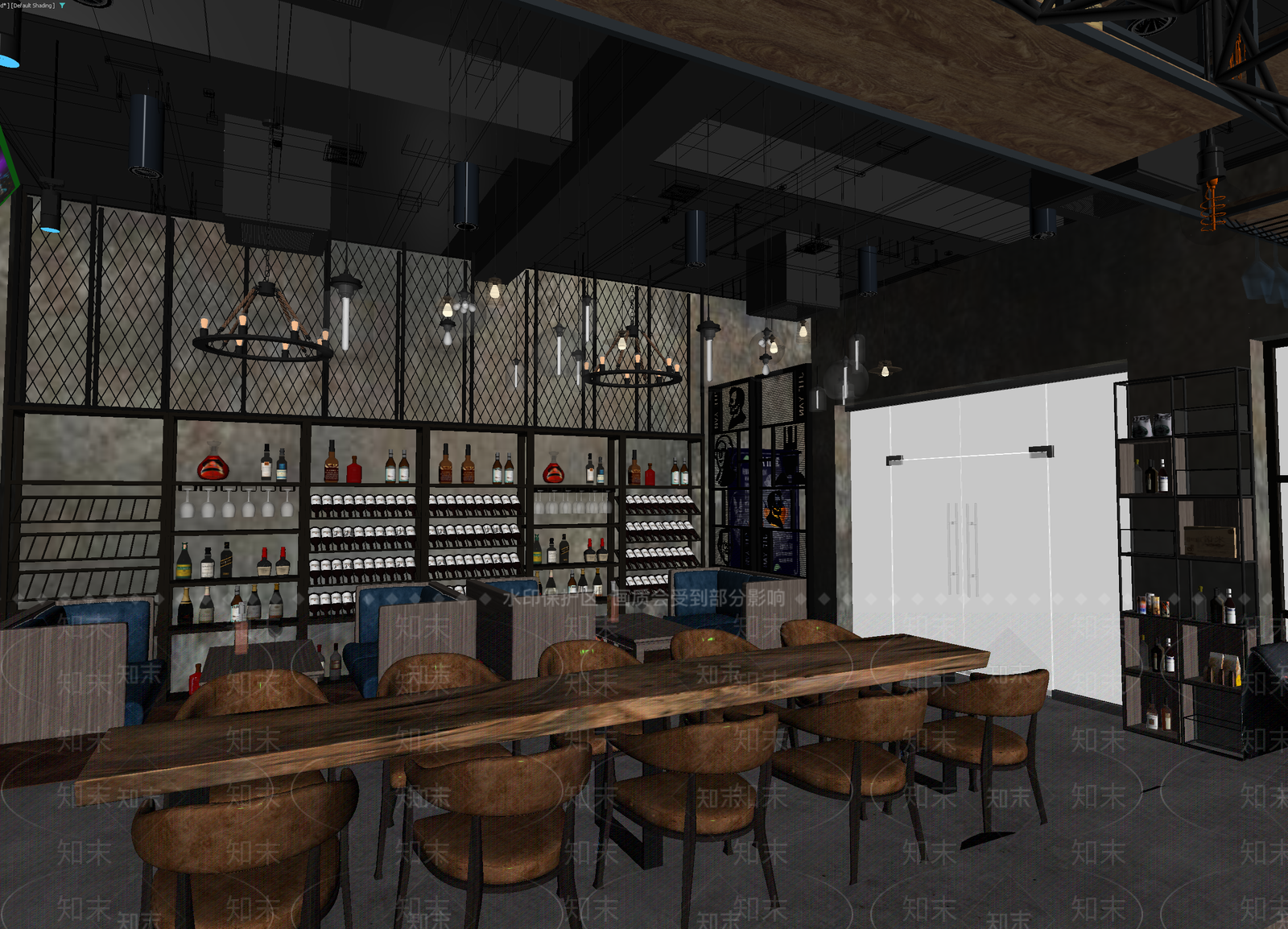 现代酒馆3D模型下载【ID:1214122895】
