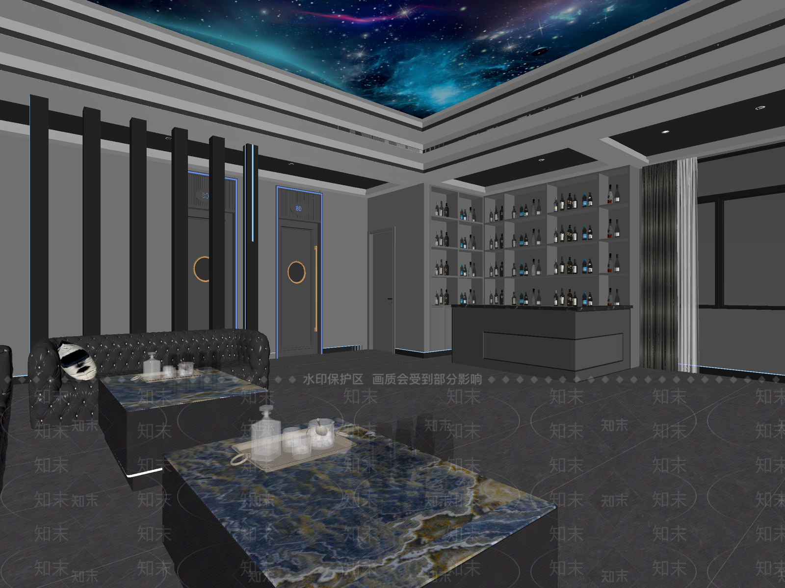 现代酒吧3D模型下载【ID:1214031815】