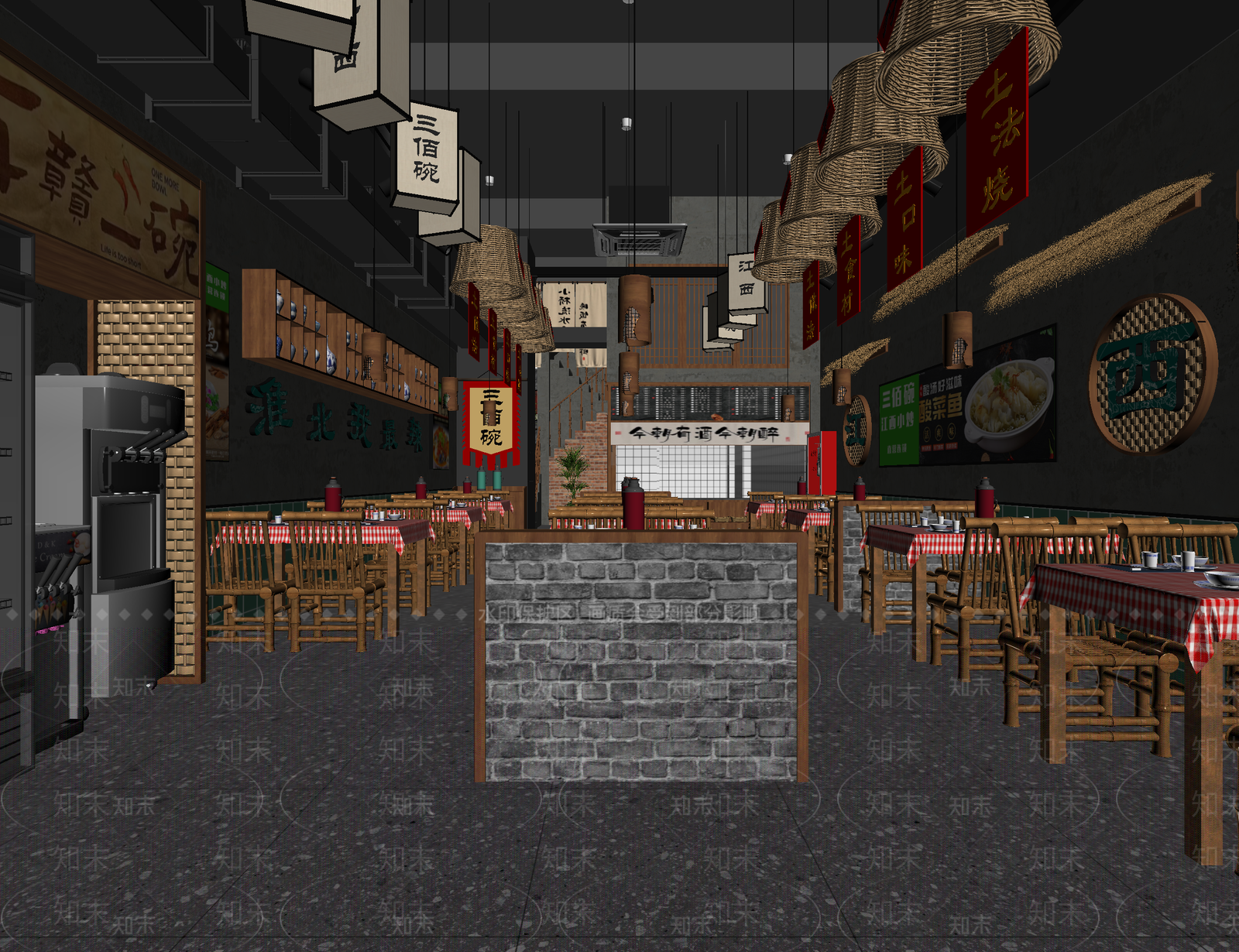中餐厅3D模型下载【ID:1214431963】