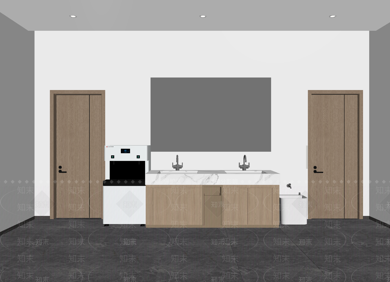 现代茶水间3D模型下载【ID:1214143855】