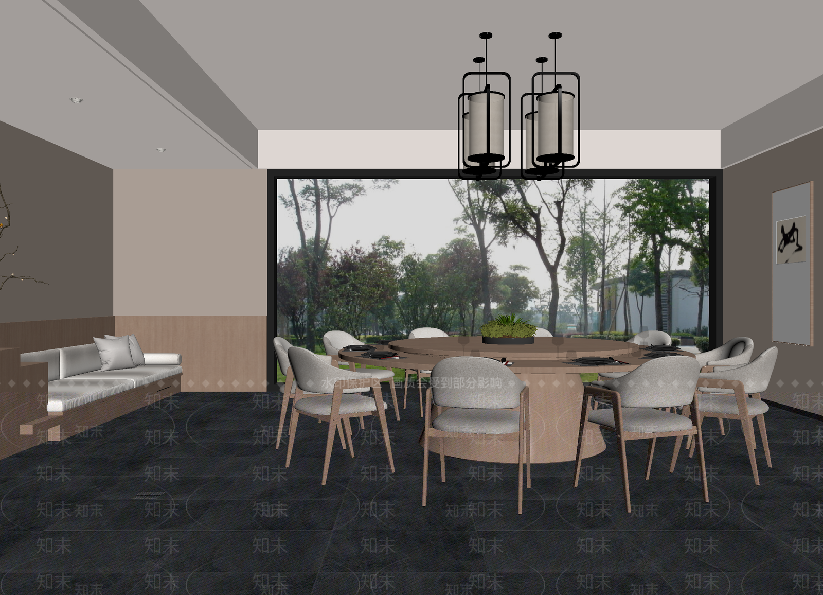 现代茶馆3D模型下载【ID:1214172042】