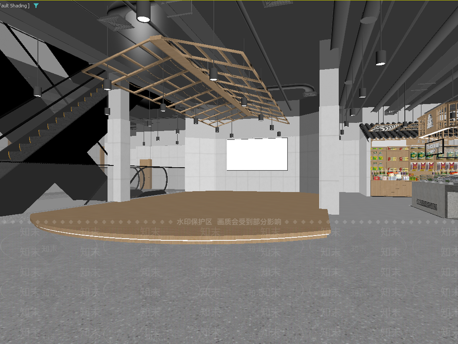 现代售楼处3D模型下载【ID:1213916175】