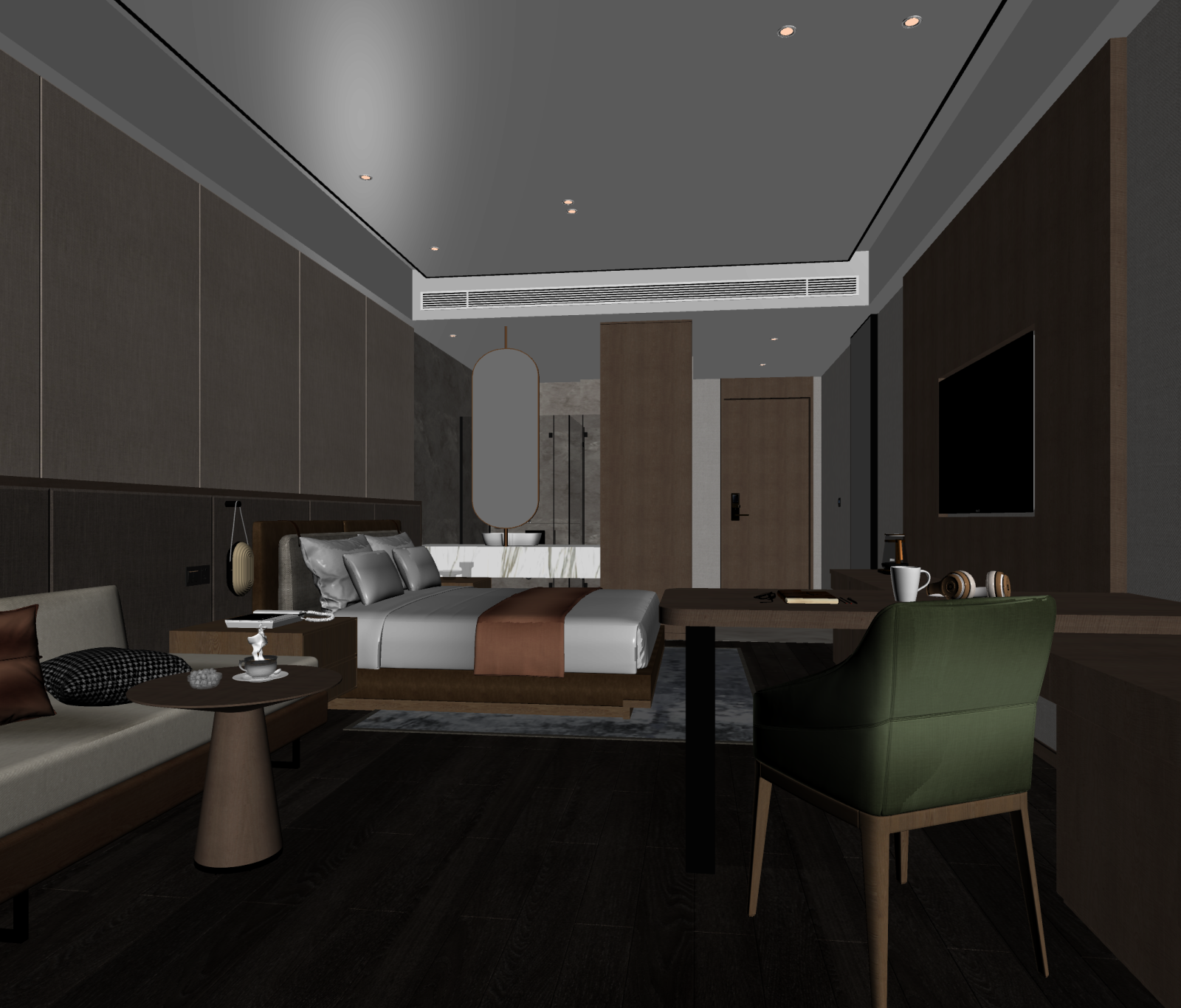 现代家居卧室3D模型下载【ID:1221751014】