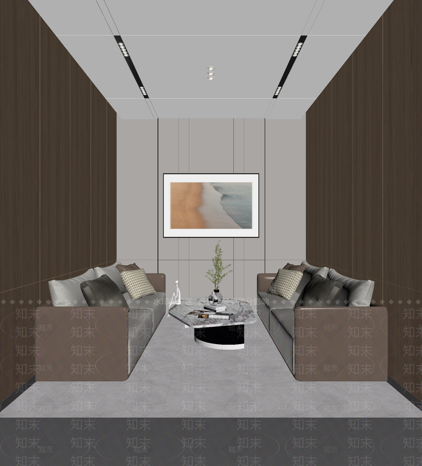 现代接待室3D模型下载【ID:1214142260】