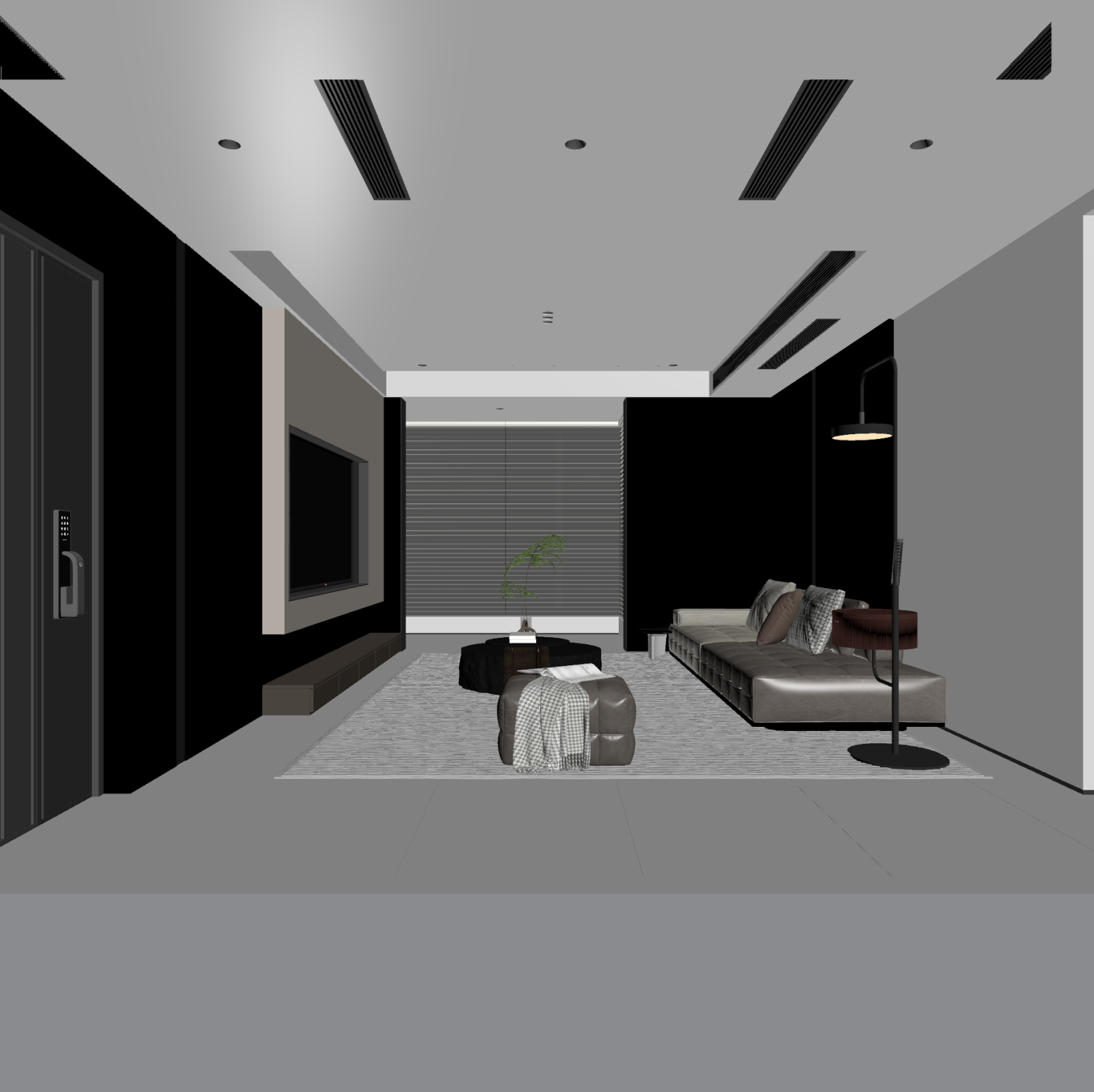 意式家居客厅3D模型下载【ID:1221495827】