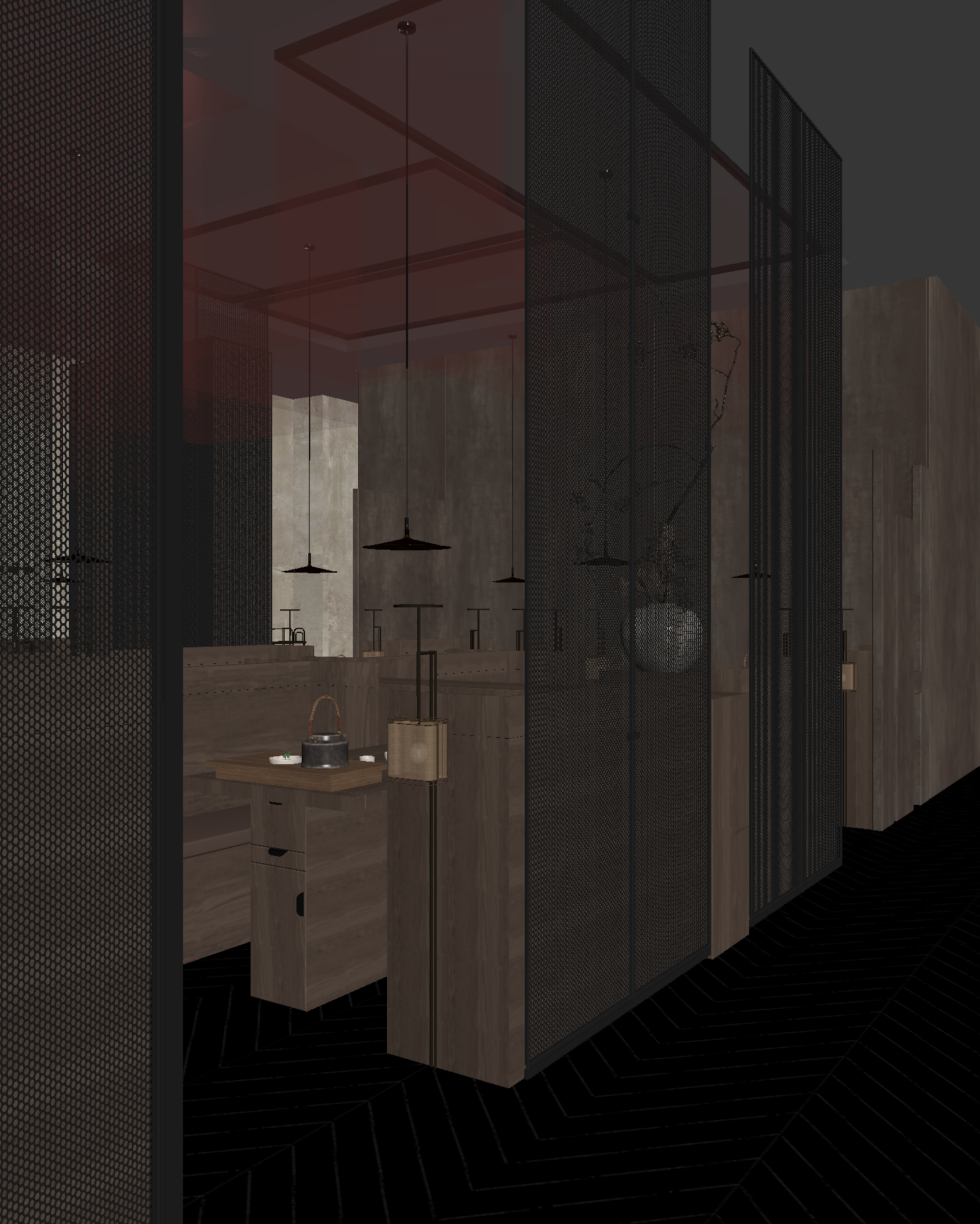 现代茶馆3D模型下载【ID:1221927514】