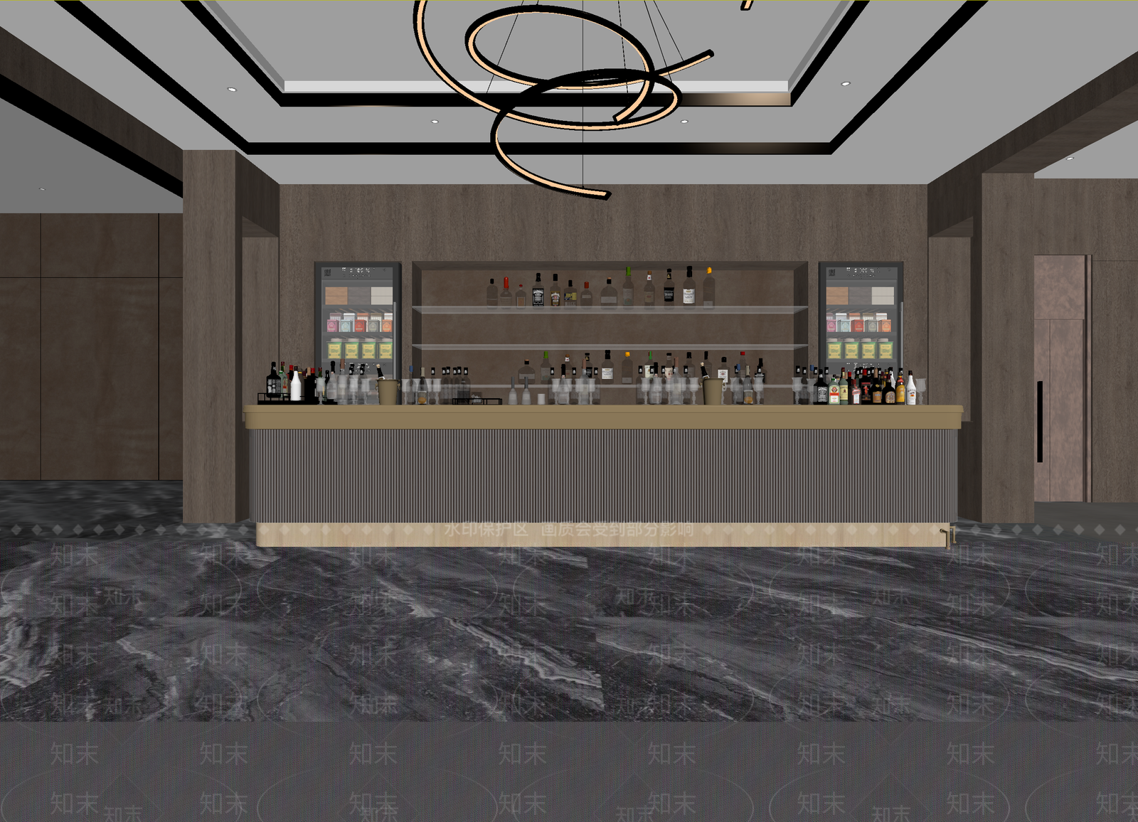 现代酒吧3D模型下载【ID:1214165805】