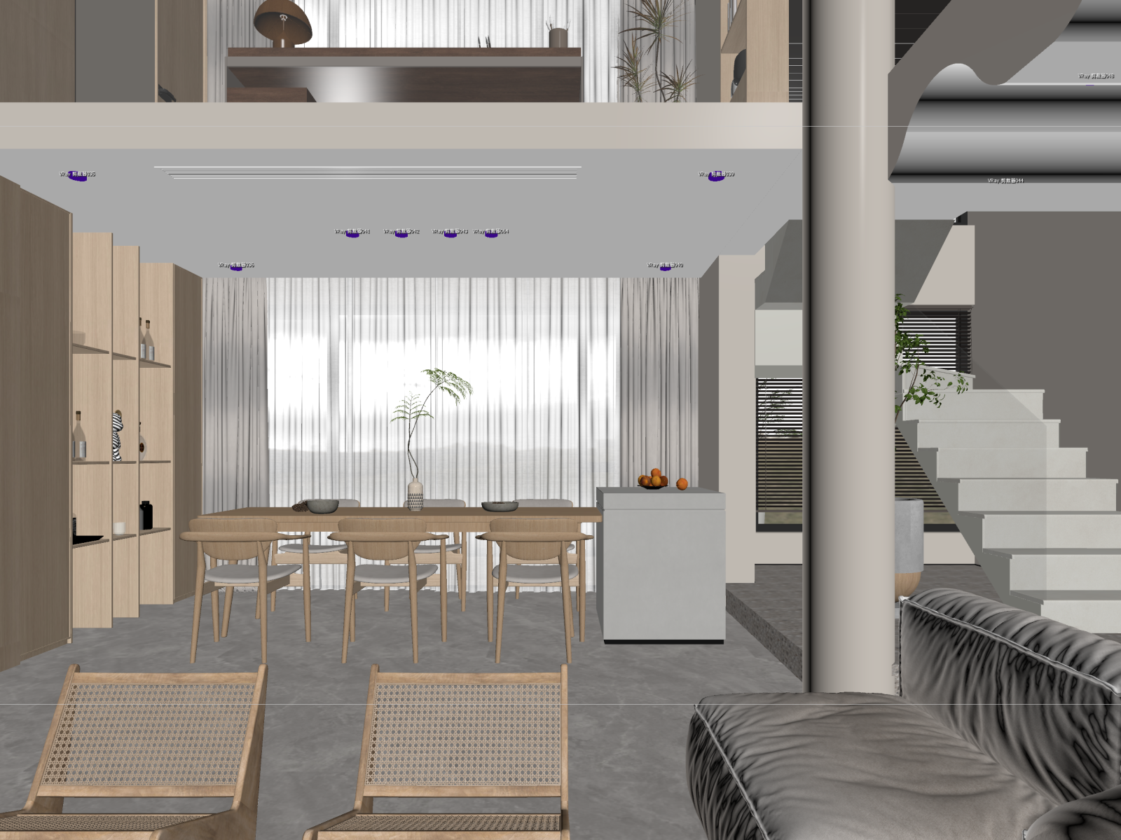 侘寂客餐厅3D模型下载【ID:1222068087】