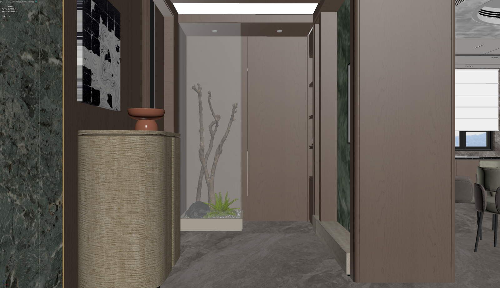 现代玄关3D模型下载【ID:1221900842】